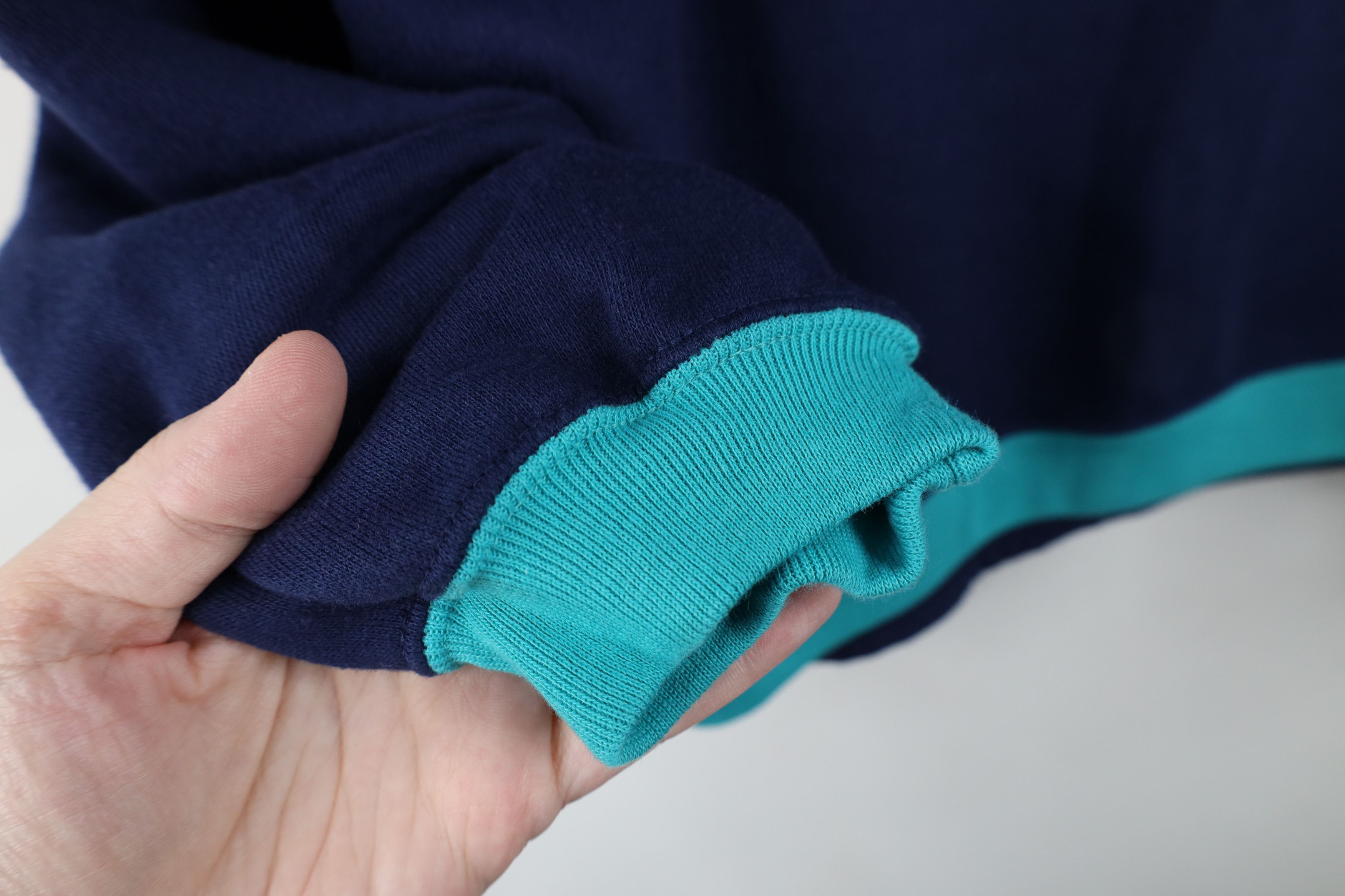 Converse Vintage 90s Converse Chuck Taylor Block Sweatshirt Blue Size XL / US 12-14 / IT 48-50 - 7 Thumbnail