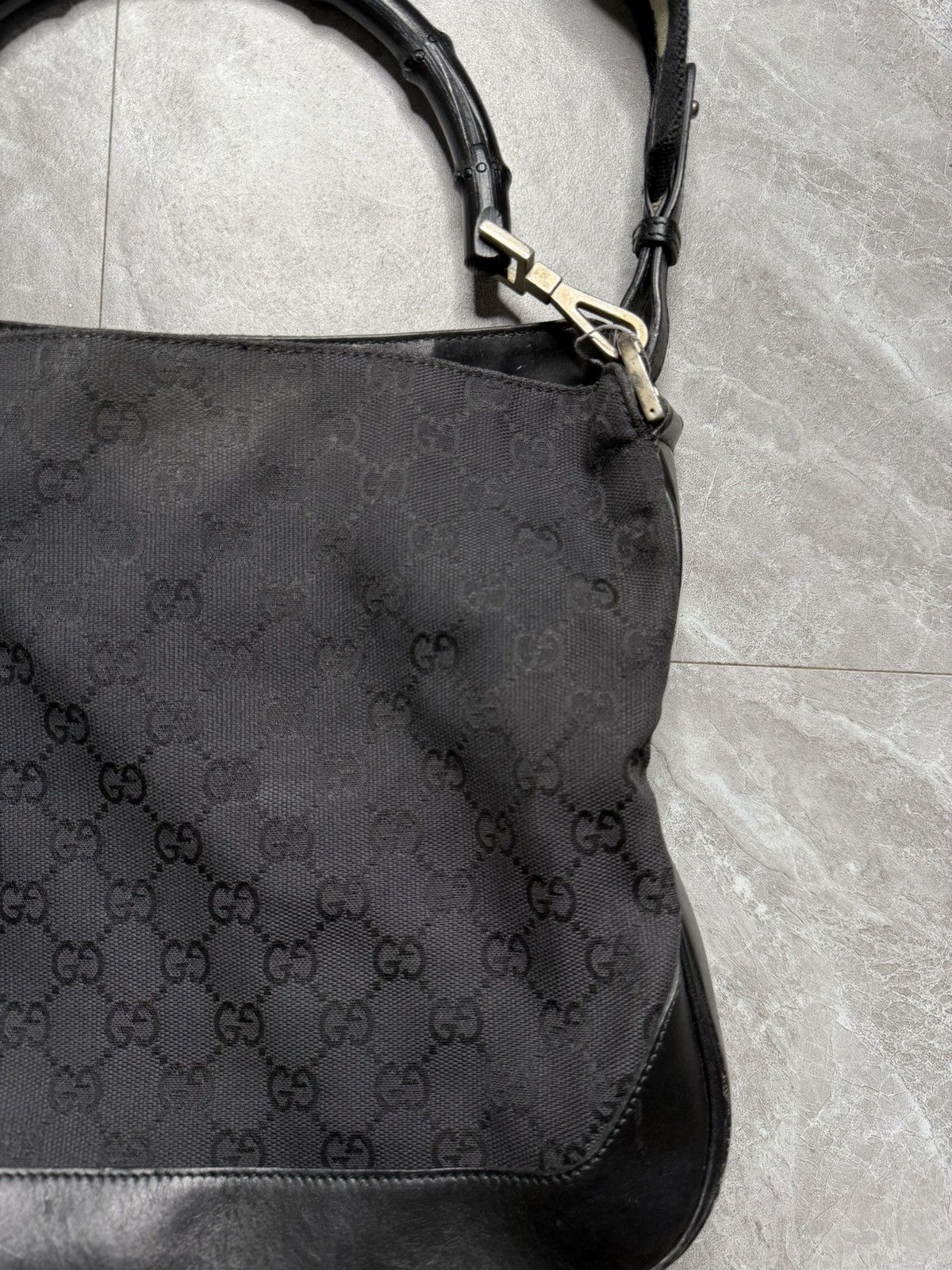 Gucci Gucci By Tomford 2 Way Bamboo Handle Monogram Bag Size ONE SIZE - 4 Thumbnail