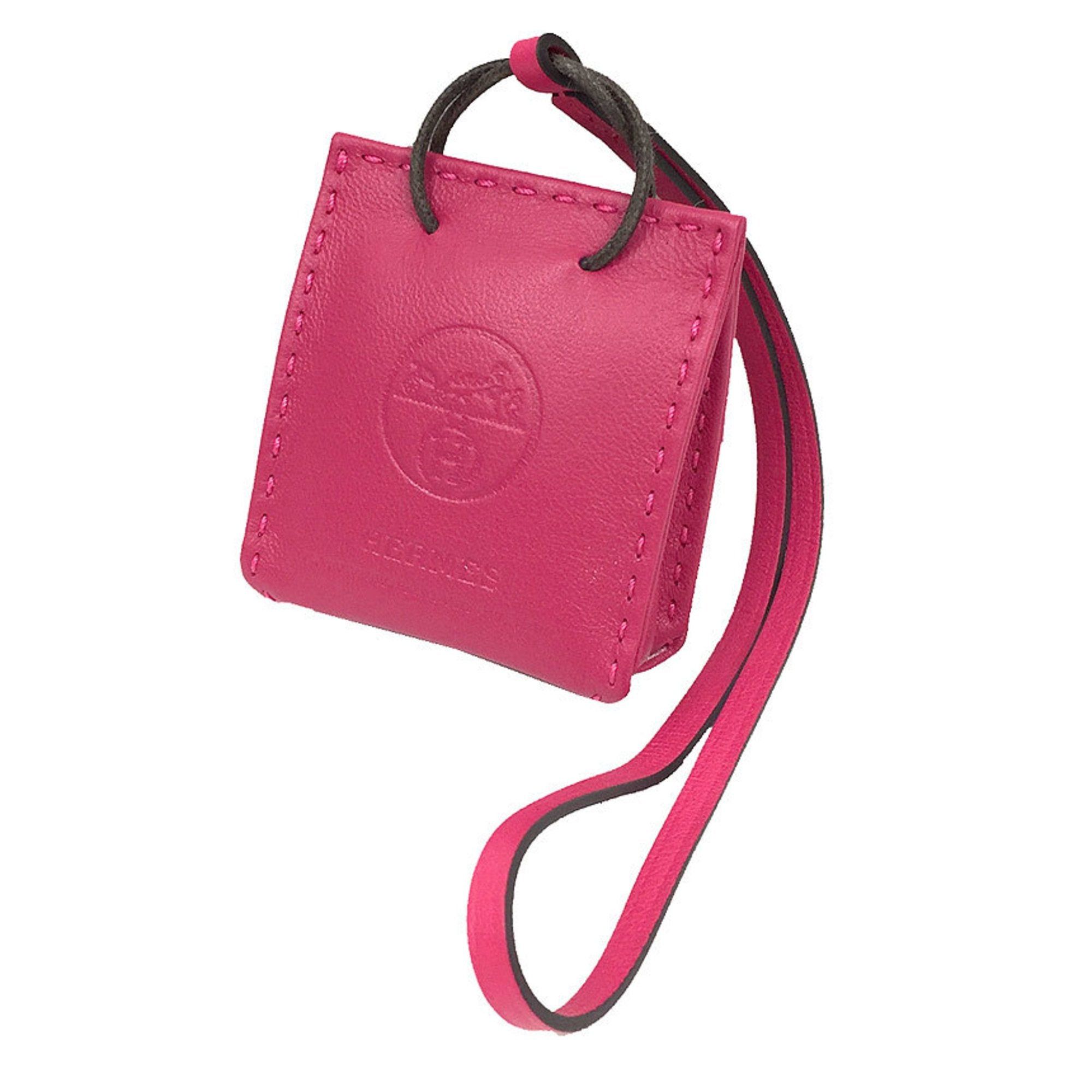 image of Hermes Bag Charm Sac Orange Anu Milo Motif Small Aq5040 in Black, Women's