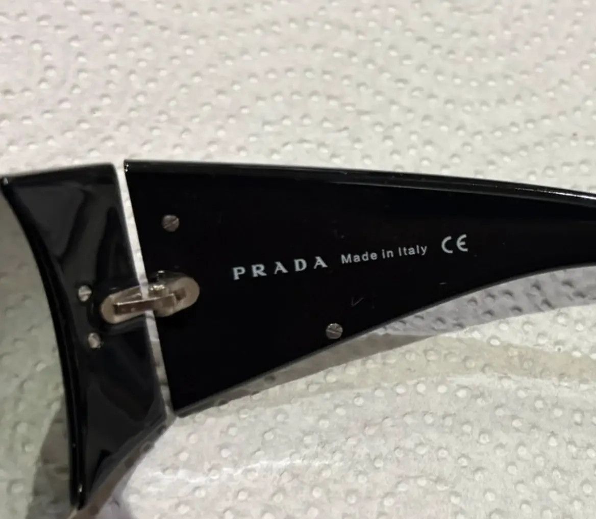 Prada PRADA Sunglasses Wrap Shield Mask Symbole Sport Red Tab Size ONE SIZE - 5 Thumbnail