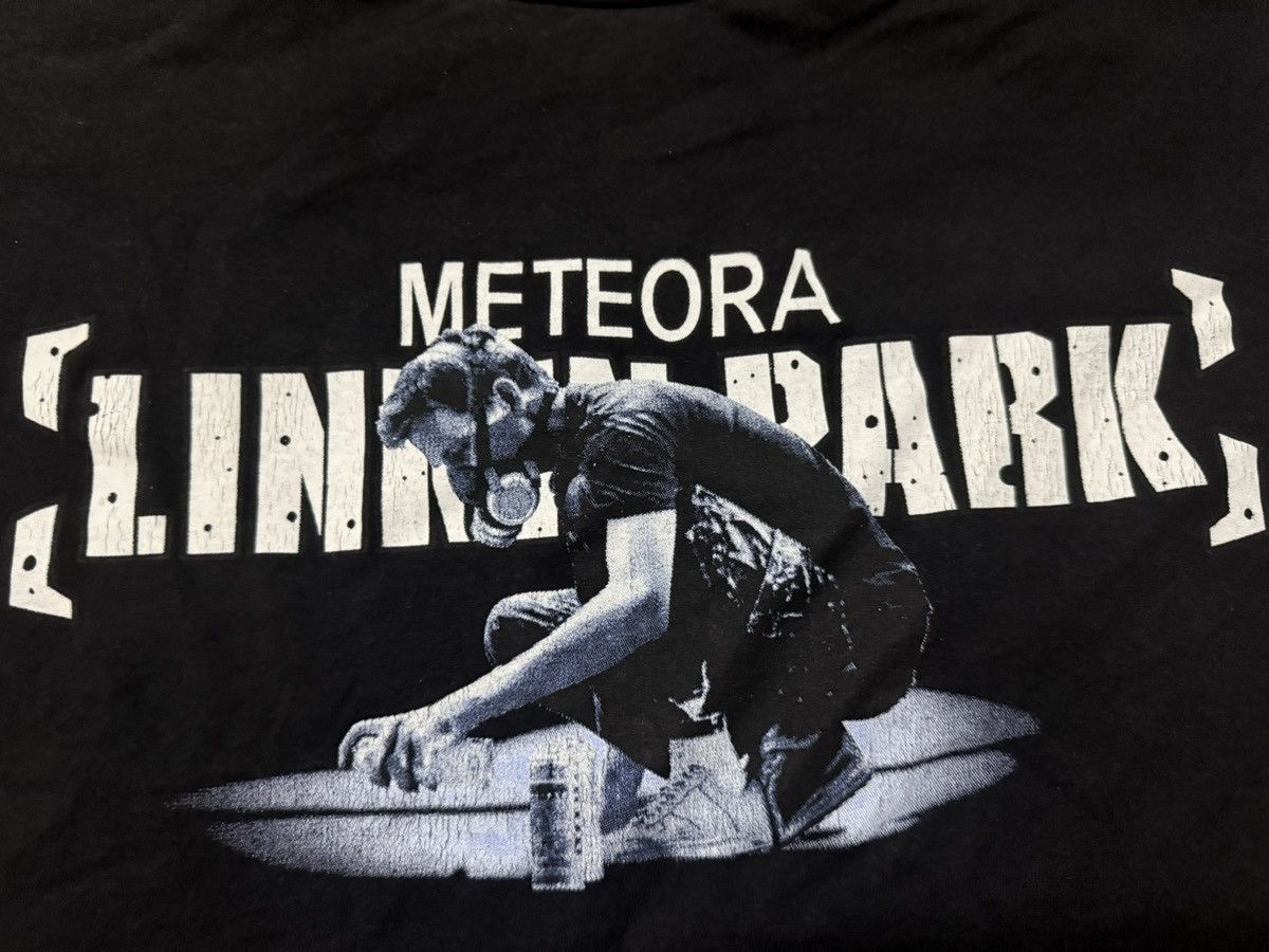 Band Tees Vintage Early 00s Linkin Park Meteora Bootleg T-Shirt Y2K Size US S / EU 44-46 / 1 - 3 Thumbnail
