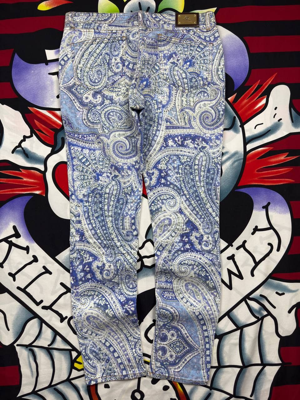 Etro ETRO Milano Luxury Designer Jeans Paisley Slim Pants Size 30 Size 30" / US 8 / IT 44 - 1 Thumbnail