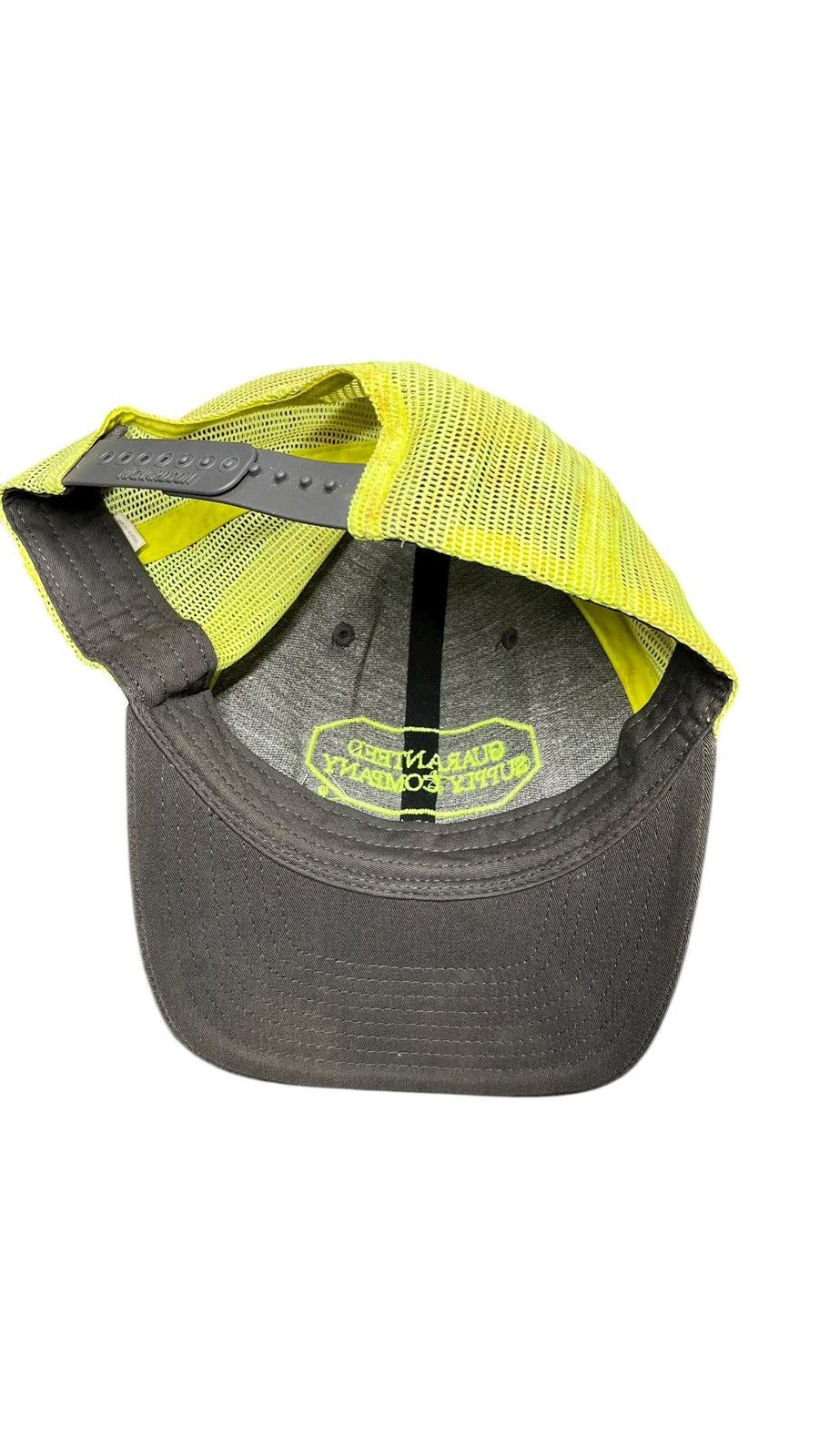 Carhartt Y2k Guaranteed Supply Company Gray and Yellow Hat Size ONE SIZE - 6 Thumbnail