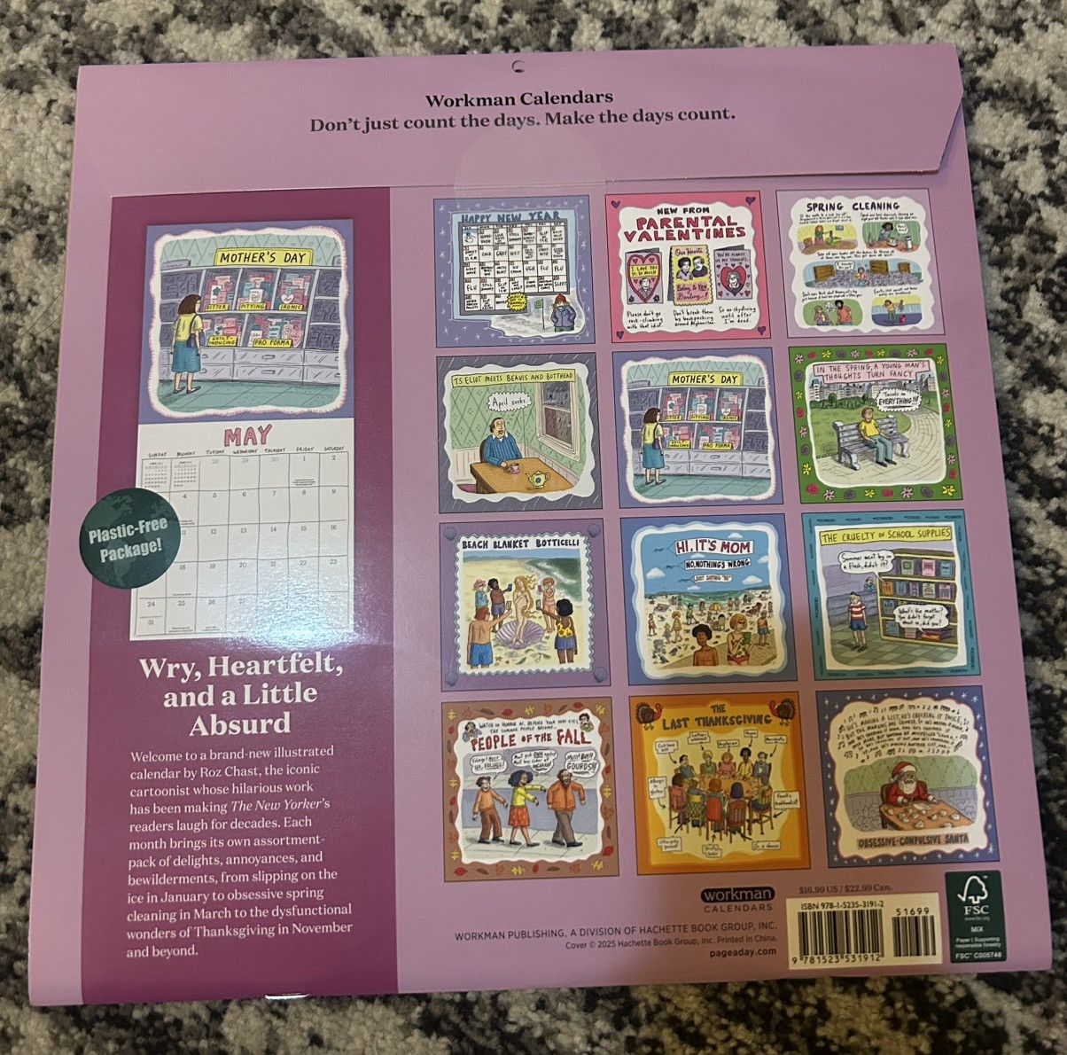 Other Roz Chast 2026 Wall Calendar Hi It’s Mom Size ONE SIZE - 2 Thumbnail