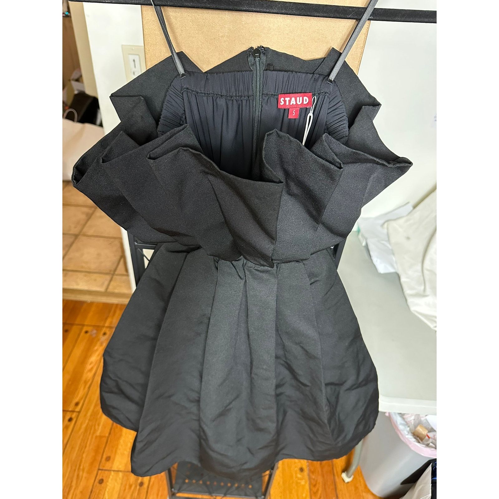 Staud STAUD Cordelia Dress Black S Size S / US 4 / IT 40 - 4 Thumbnail
