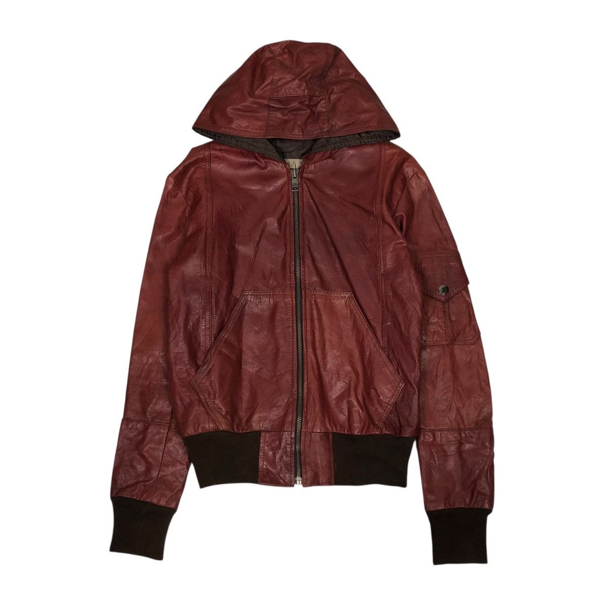 Pelle Pelle 🔥CROPPED BIKER LEATHER JACKET PELLE STUDIO Size US S / EU 44-46 / 1 - 1 Thumbnail
