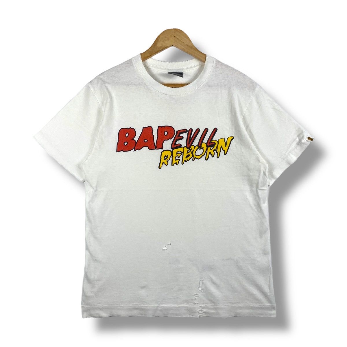 Bape Vintage BAPEVIL REBORN Trash & Distressed Tee Shirt Size US M / EU 48-50 / 2 - 1 Thumbnail