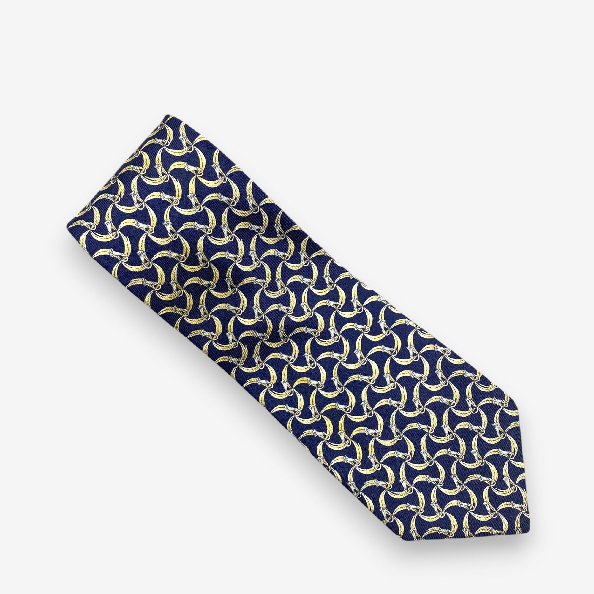 Japanese Brand Vintage Yves Saint Laurent SILK Necktie Cravate Pure Silk Size ONE SIZE - 2 Thumbnail
