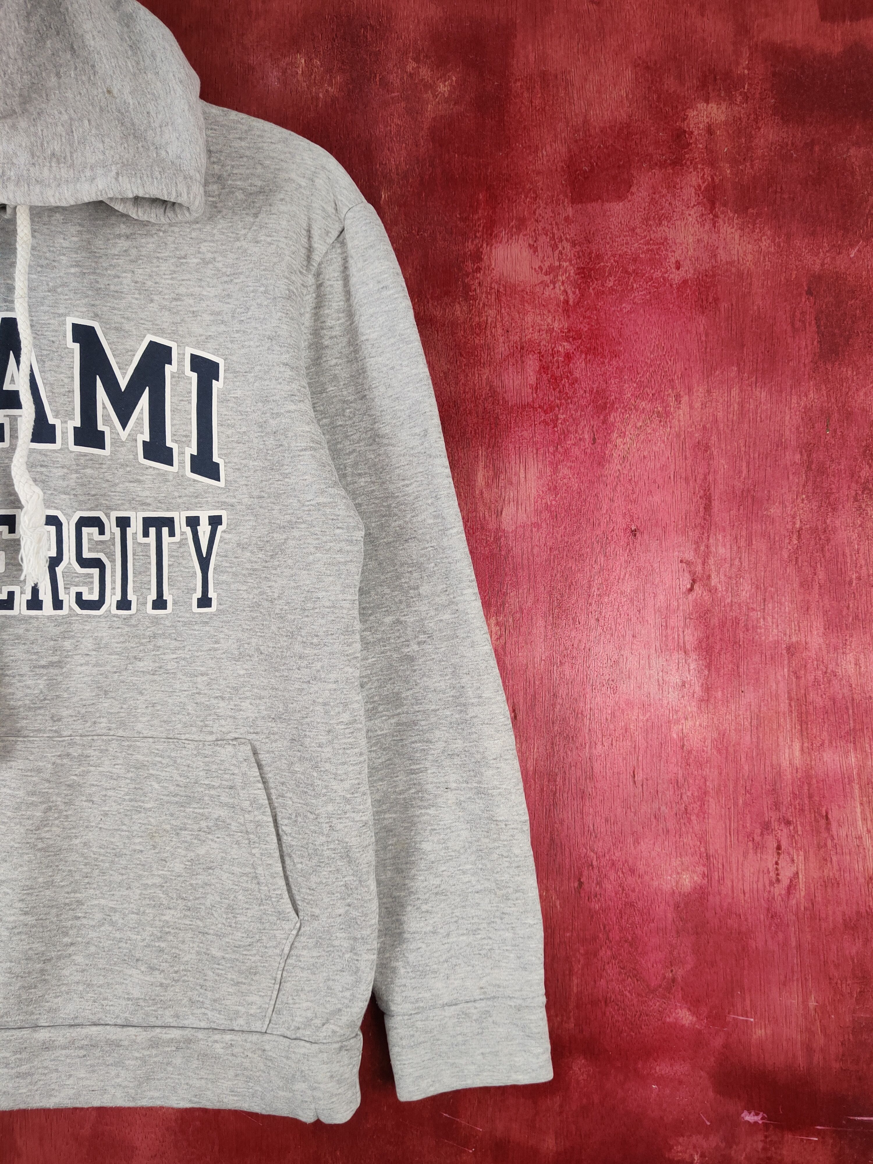 Vintage Miami University Gray Hoodie Sweatshirts #S2398 Size US M / EU 48-50 / 2 - 6 Thumbnail