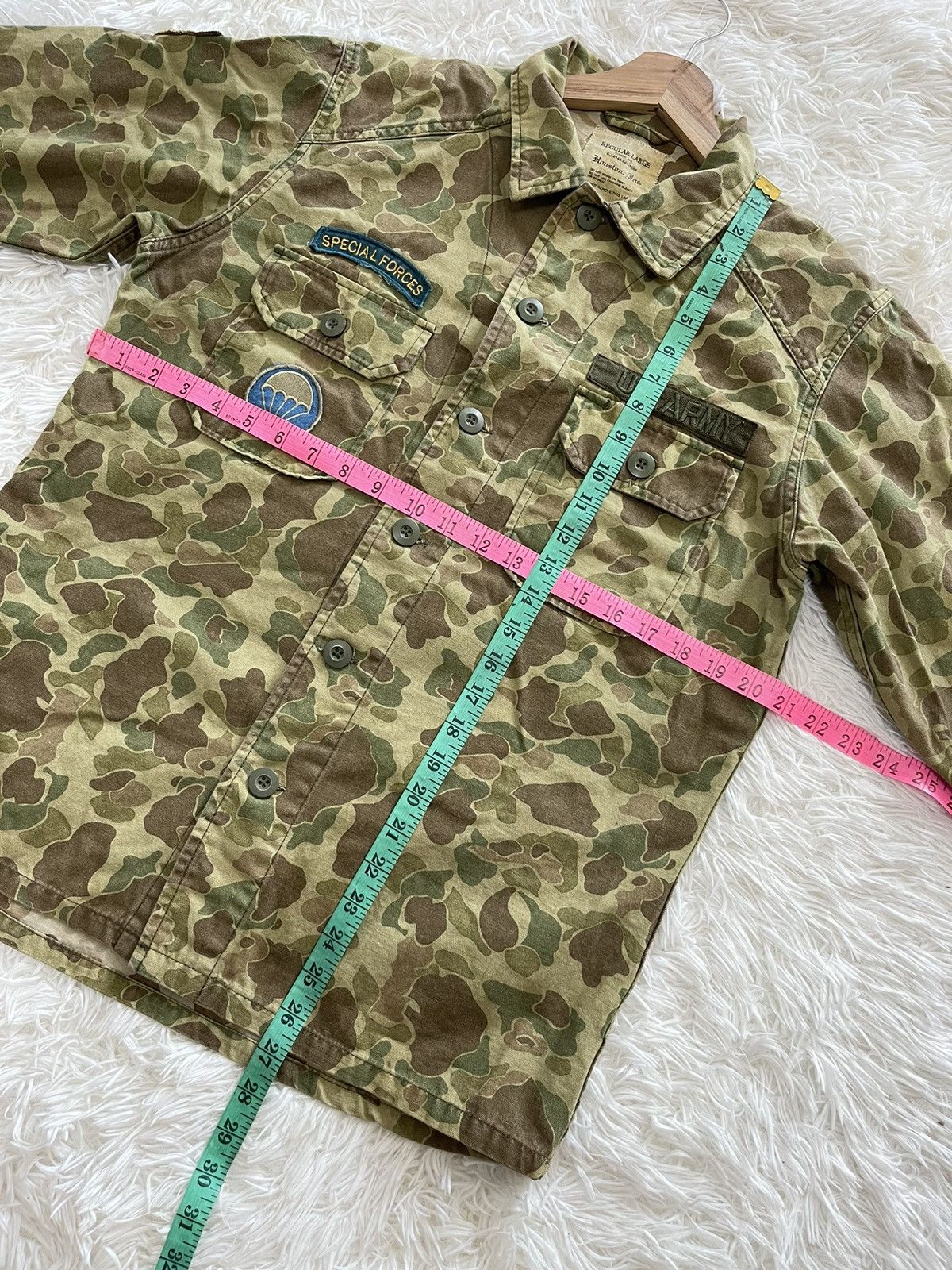 Vintage Vintage Camouflage U.S Army Special Forces Button Up Jacket Size US S / EU 44-46 / 1 - 11 Thumbnail