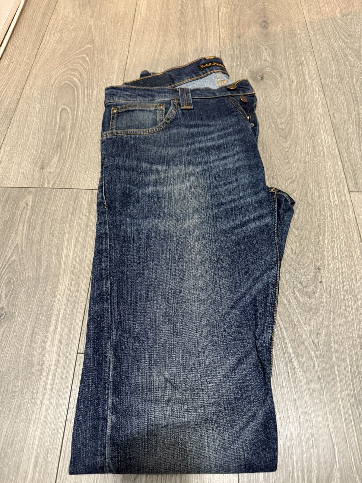 Nudie Jeans Nudie Jeans Grim Tim Twisted Blue Size US 33 - 8 Thumbnail