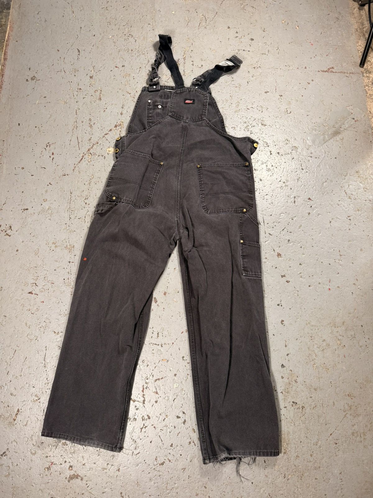 Dickies Perfectly Distressed Dickies Denim Overalls Size US 34 / EU 50 - 8 Thumbnail