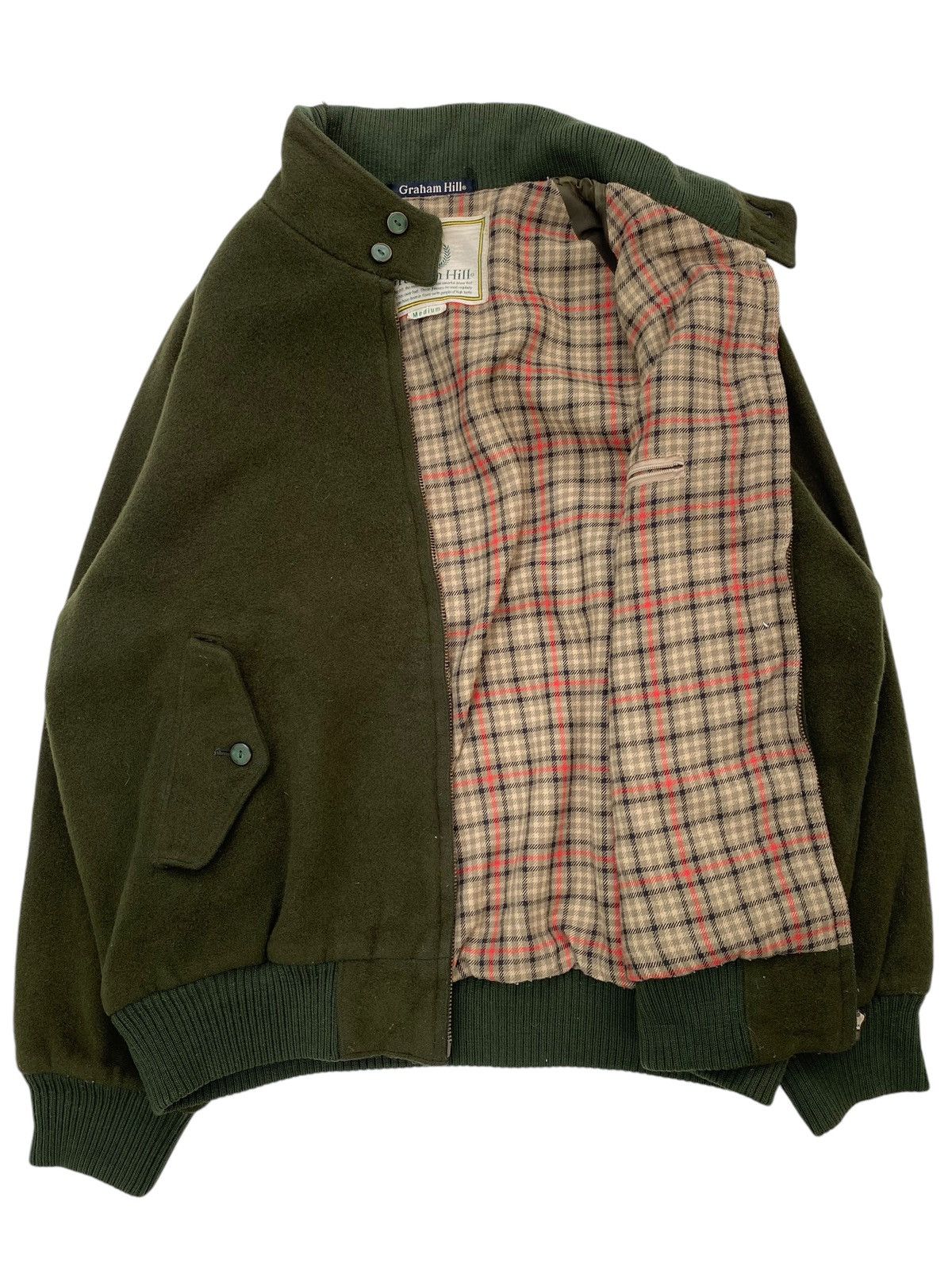 Japanese Brand Vtg Graham Hill Wool Bomber Jacket Size US M / EU 48-50 / 2 - 3 Thumbnail