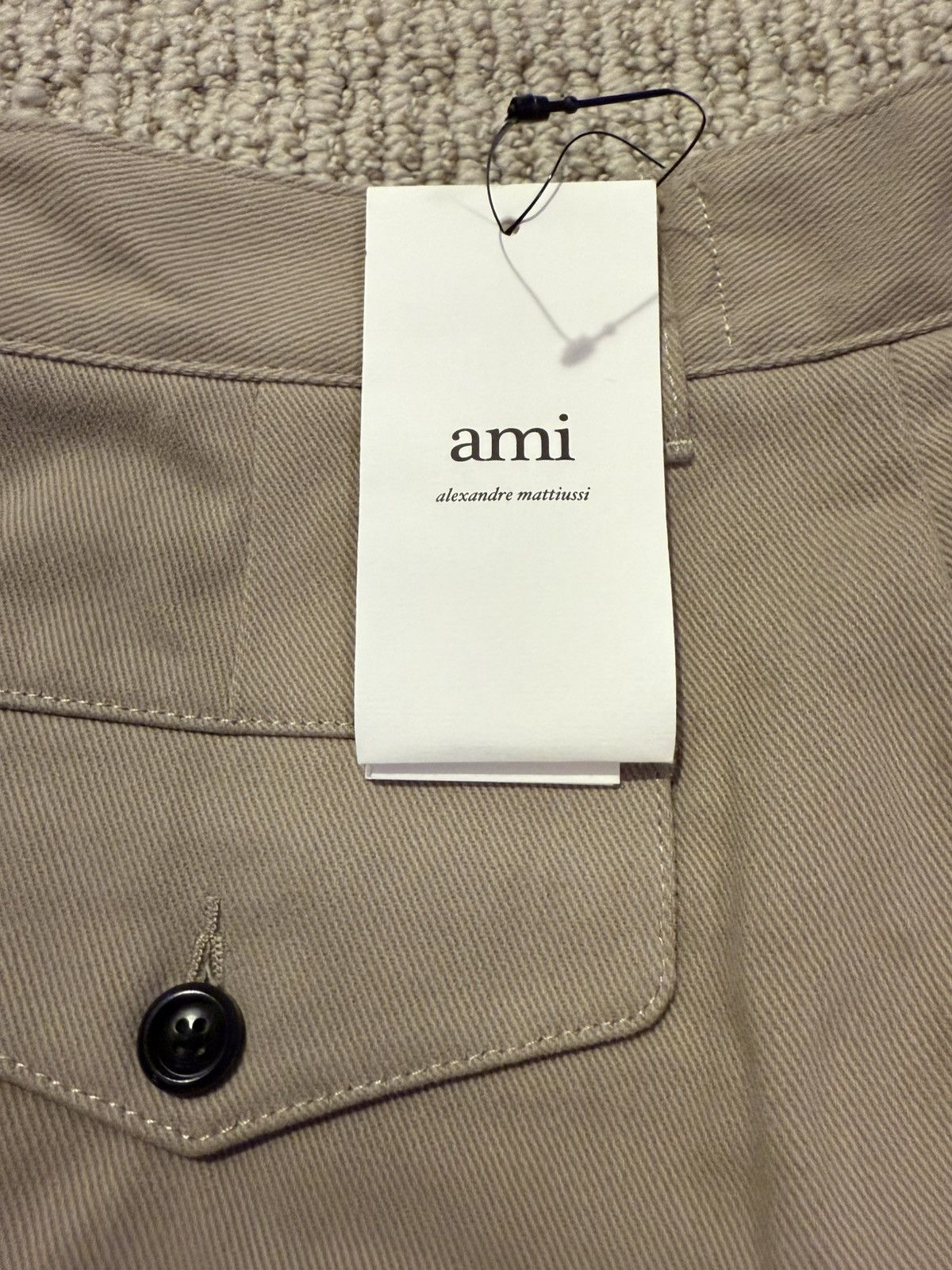 AMI Taupe Carrot Oversized Trousers Size US 29 - 3 Thumbnail