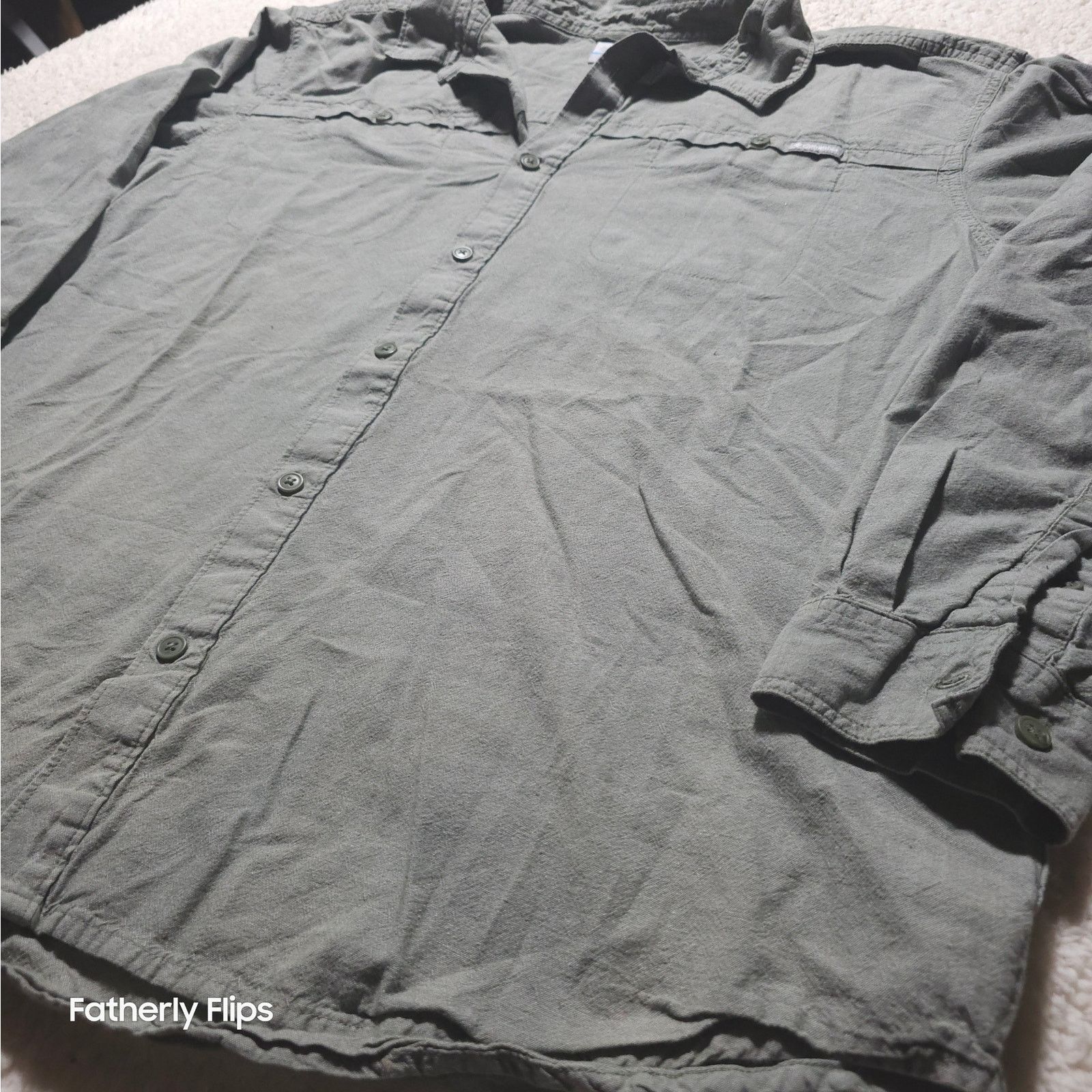 Columbia Columbia PFG 4XL Green Fishing Shirt SS Omni-Shade Vented Size US XXL / EU 58 / 5 - 7 Thumbnail