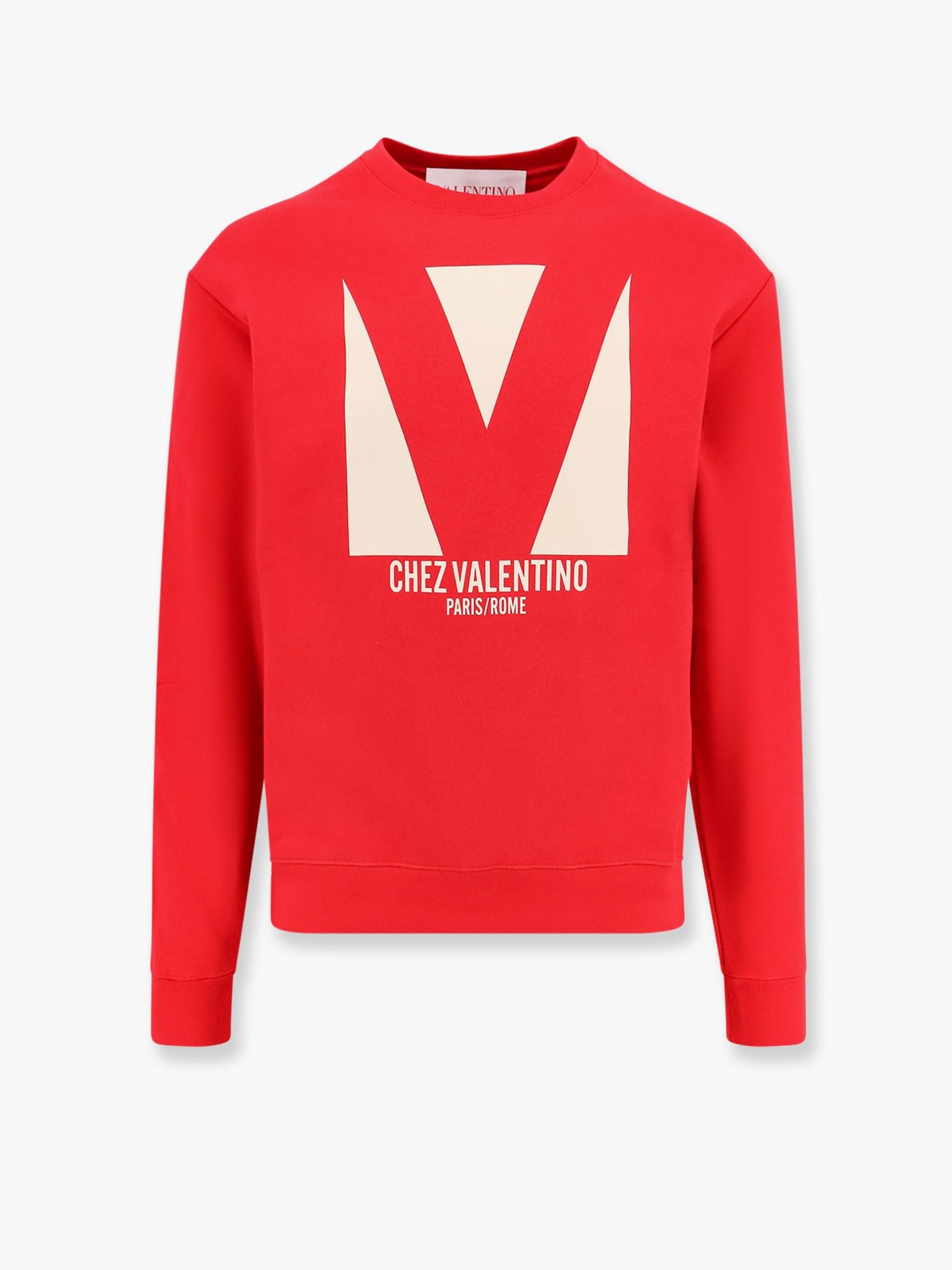 スウェット・トレーナー VALENTINO Cotton sweatshirt with frontal chez valentino Valentino Cotton Sweatshirt With Frontal Chez Valentino