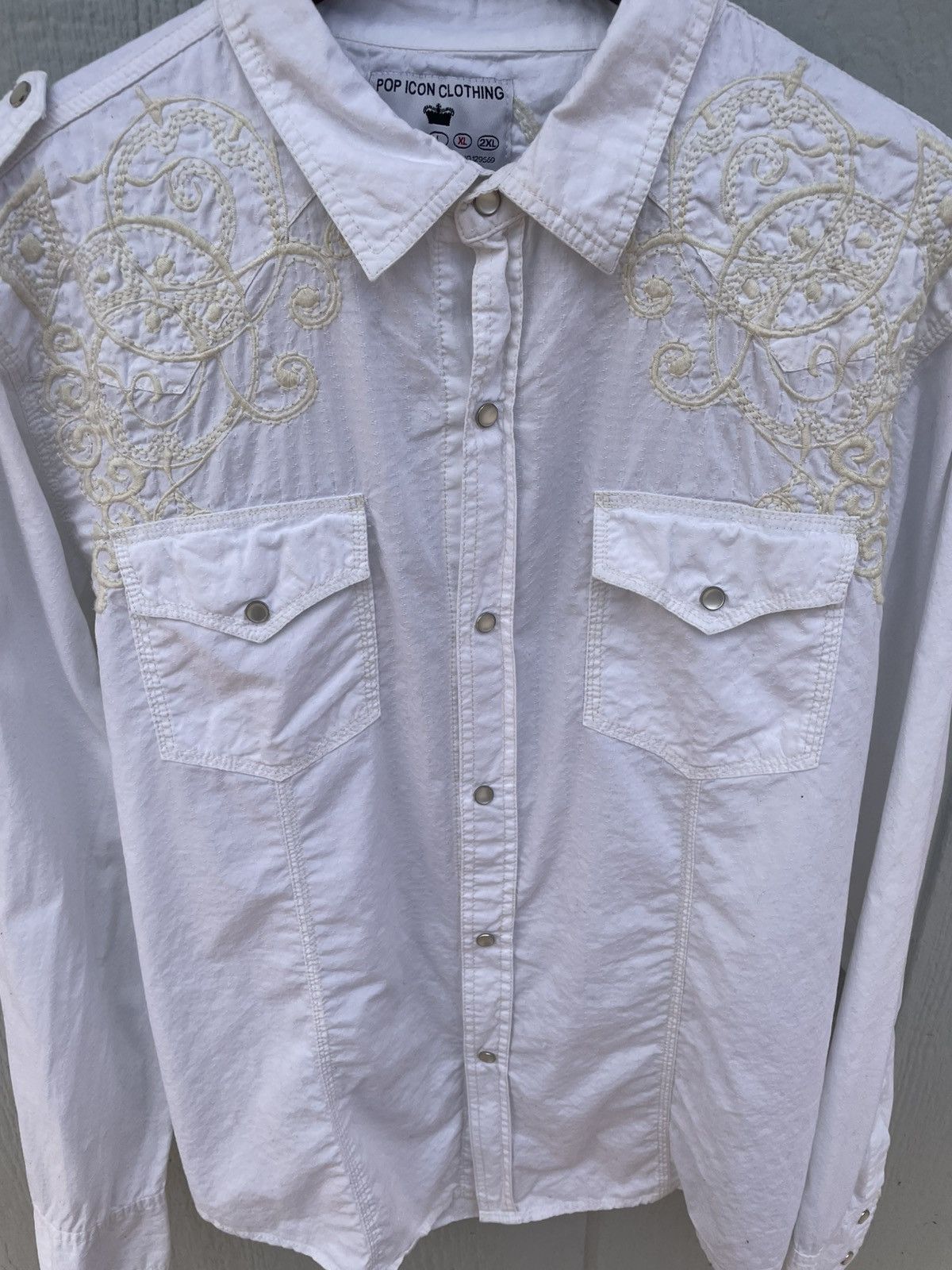 Other Vintage 2000s Y2K Long sleeve Button Up Size Men’s XL White Size US XXL / EU 58 / 5 - 3 Thumbnail