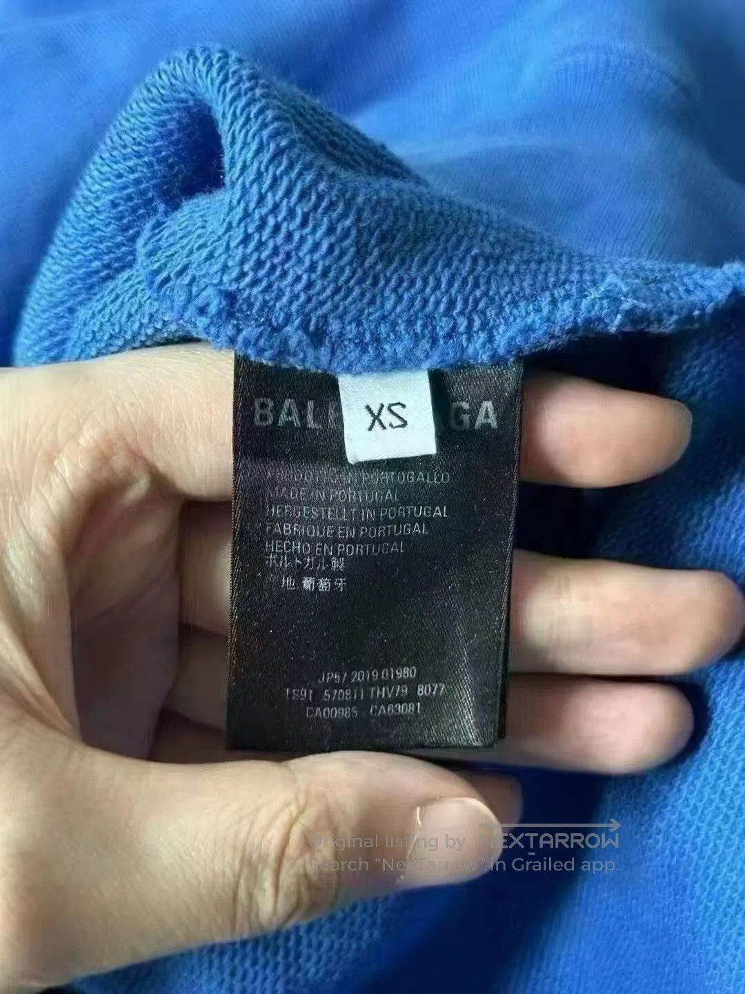 Balenciaga Balenciaga Blue Back Logo Hoodie. Size US M / EU 48-50 / 2 - 4 Thumbnail
