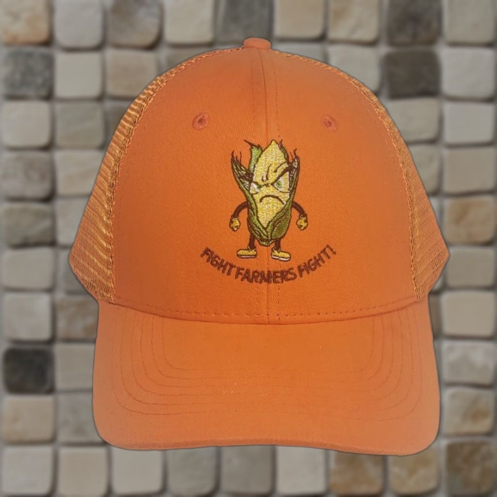JW Anderson FIGHT FARMERS FIGHT Blaze Orange Strap Baseball Cap Hat Phipps Anderson Deacon L Size 44L - 1 Thumbnail