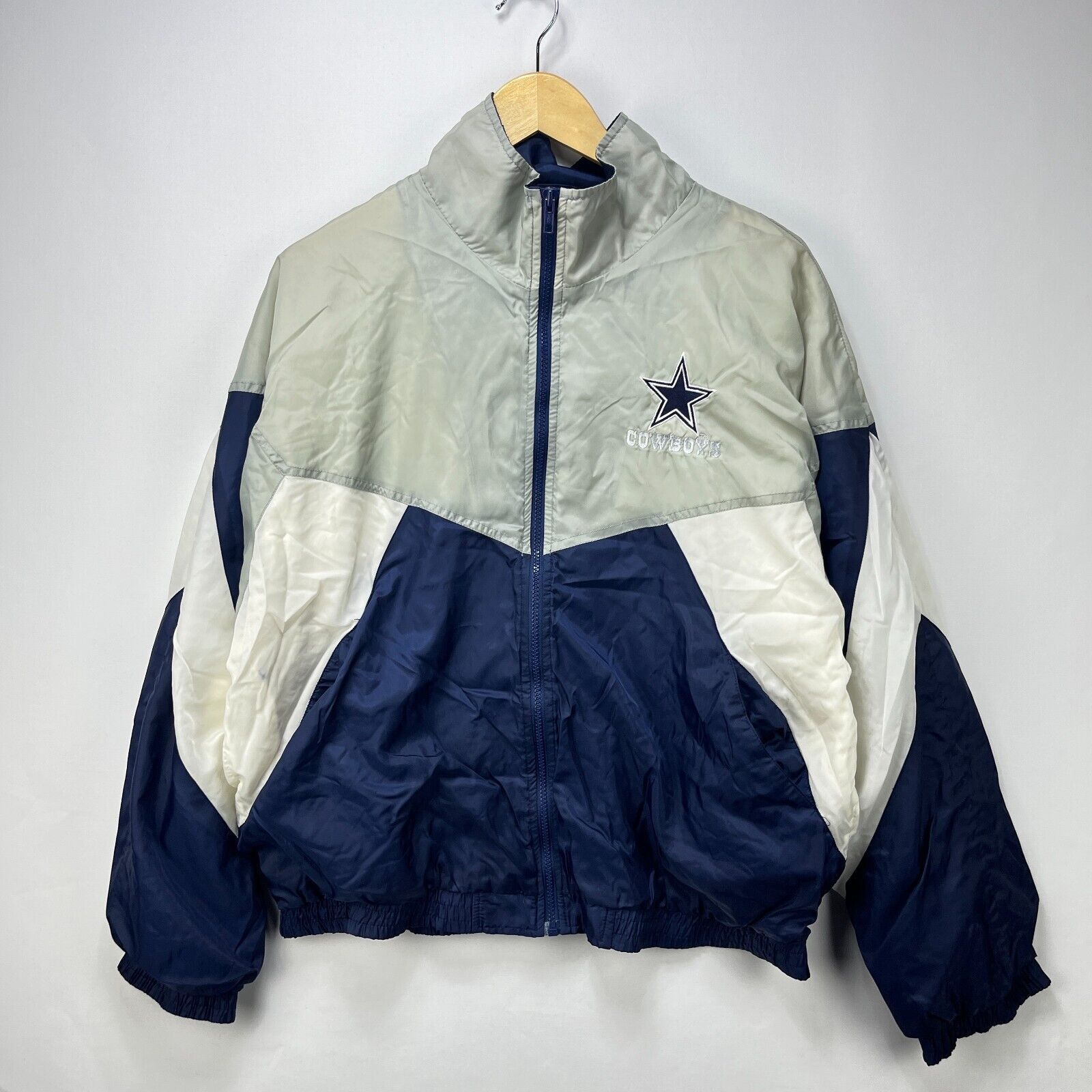 NFL × Vintage Vintage 90s Dallas Cowboys Windbreaker Jacket Large NFL Size US L / EU 52-54 / 3 - 1 Thumbnail