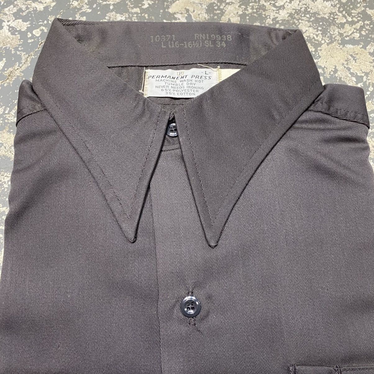 Japanese Brand × Vintage Vintage Mr. Leggs Button Down Shirt Permanent Press Gray NWT Size US L / EU 52-54 / 3 - 3 Thumbnail