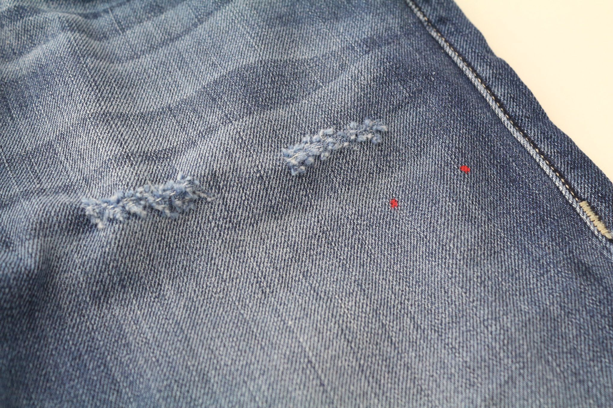 Takeshy Kurosawa TK08 W32 Blue Distressed Slim Button Jeans 75057 Size US 32 / EU 48 - 13 Thumbnail