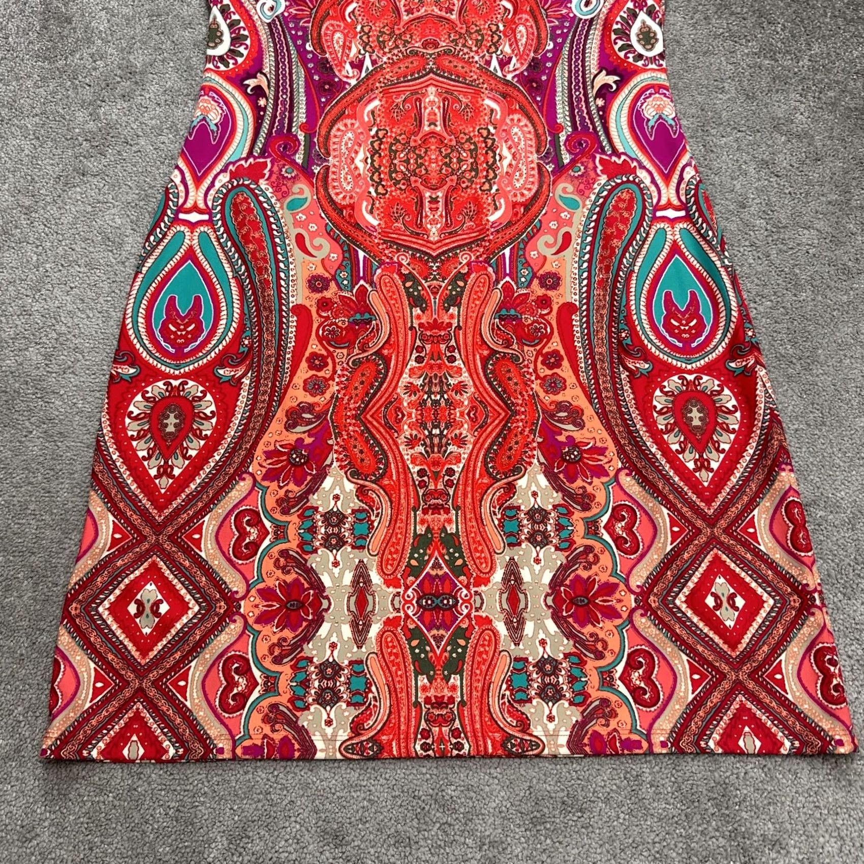 Charter Club Charter Club Paisley Sleeveless Midi Shift Dress Womens XL Multicolor Nylon Boho Size XL / US 12-14 / IT 48-50 - 3 Thumbnail