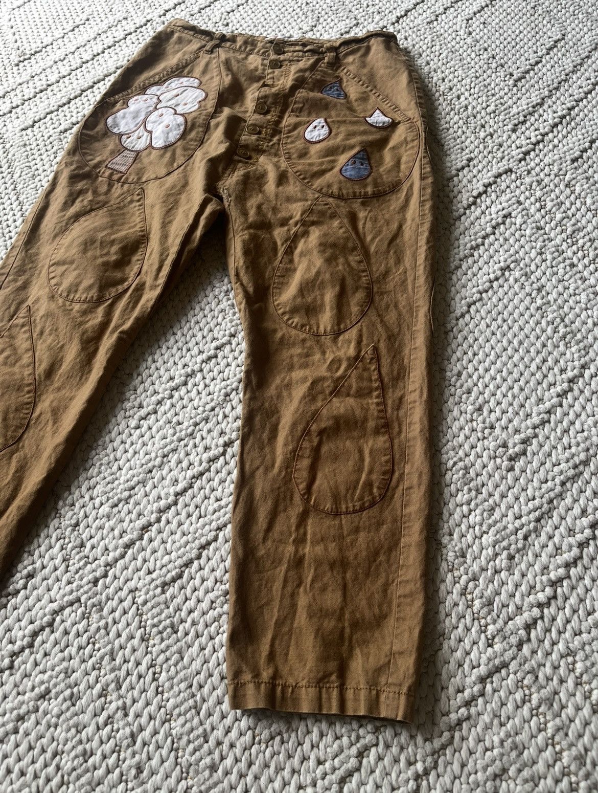 Ne-Net Ne-Net by Issey Miyake iconic tear drop embroidery pants Size US 32 / EU 48 - 5 Thumbnail