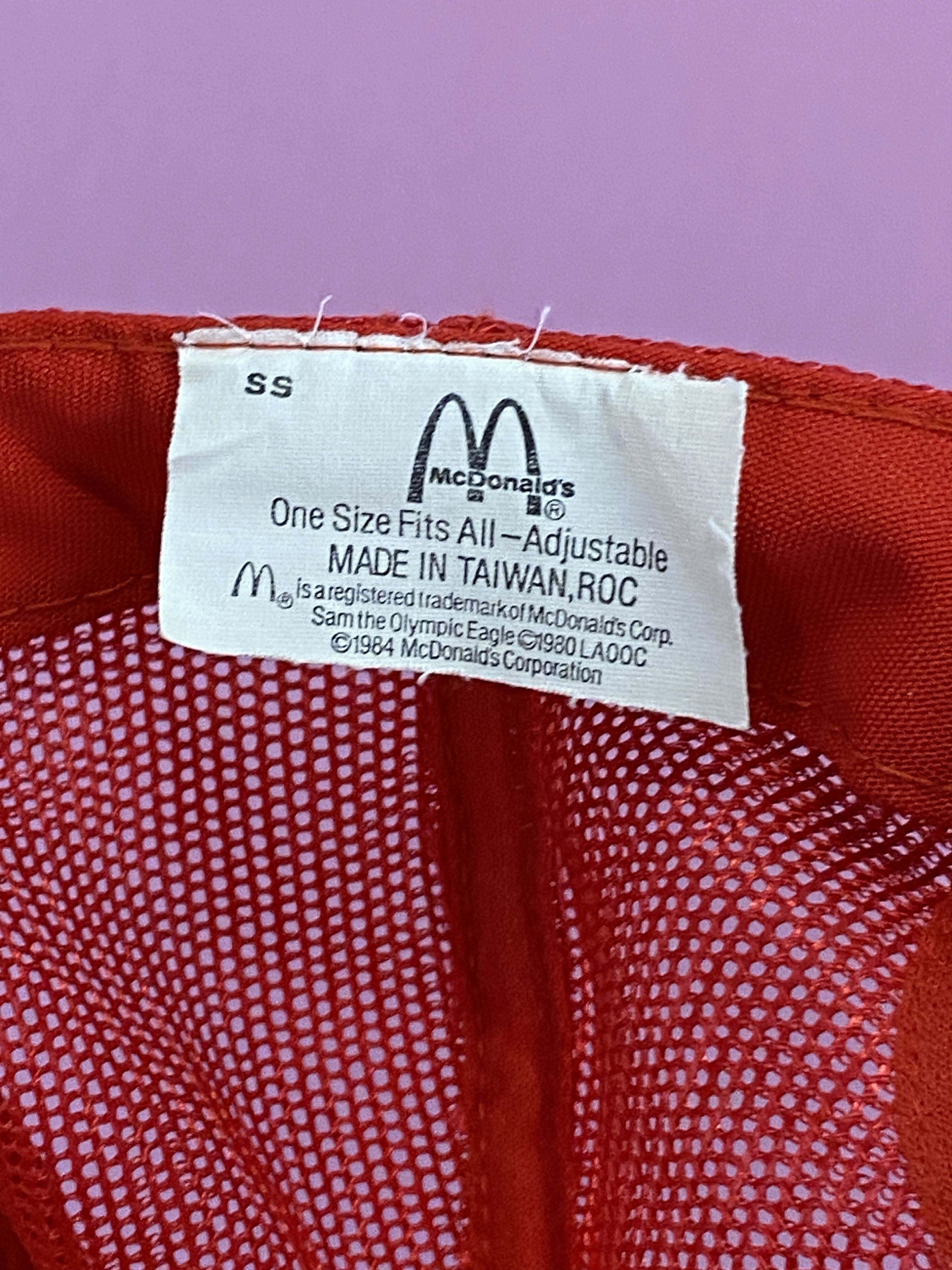 USA Olympics × Vintage 80s McDonalds Olympics USA Vintage Men's Mesh Trucker Cap Size ONE SIZE - 5 Thumbnail