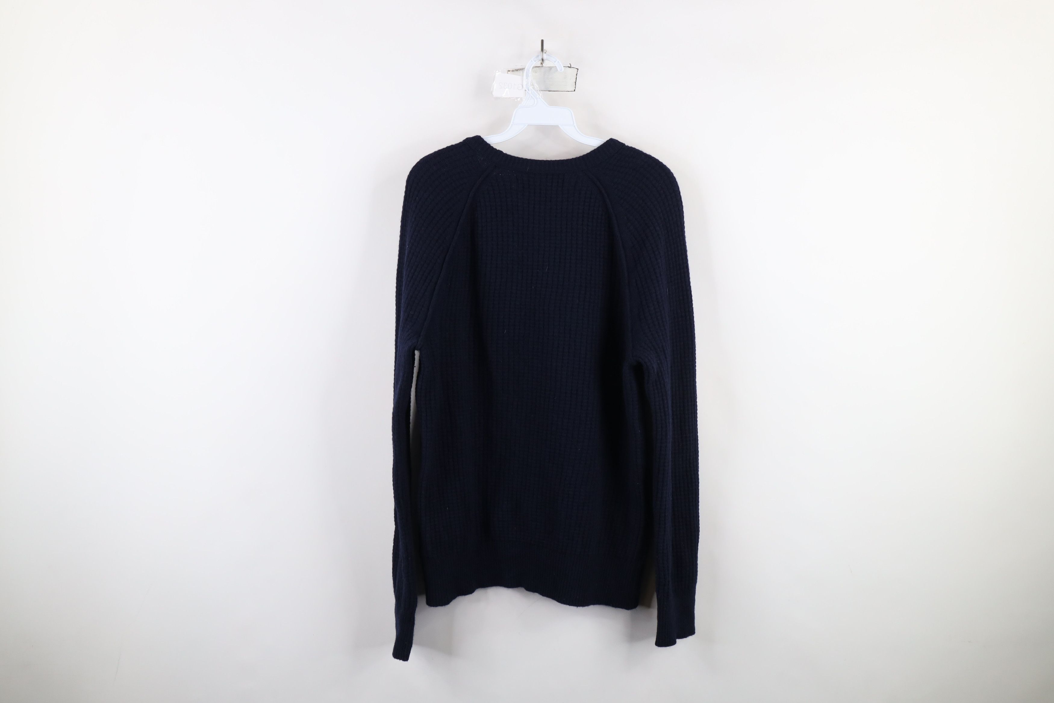 Banana Republic × Vintage Banana Republic Wool Italian Yarn Knit Thermal Sweater Blue Size US M / EU 48-50 / 2 - 7 Thumbnail