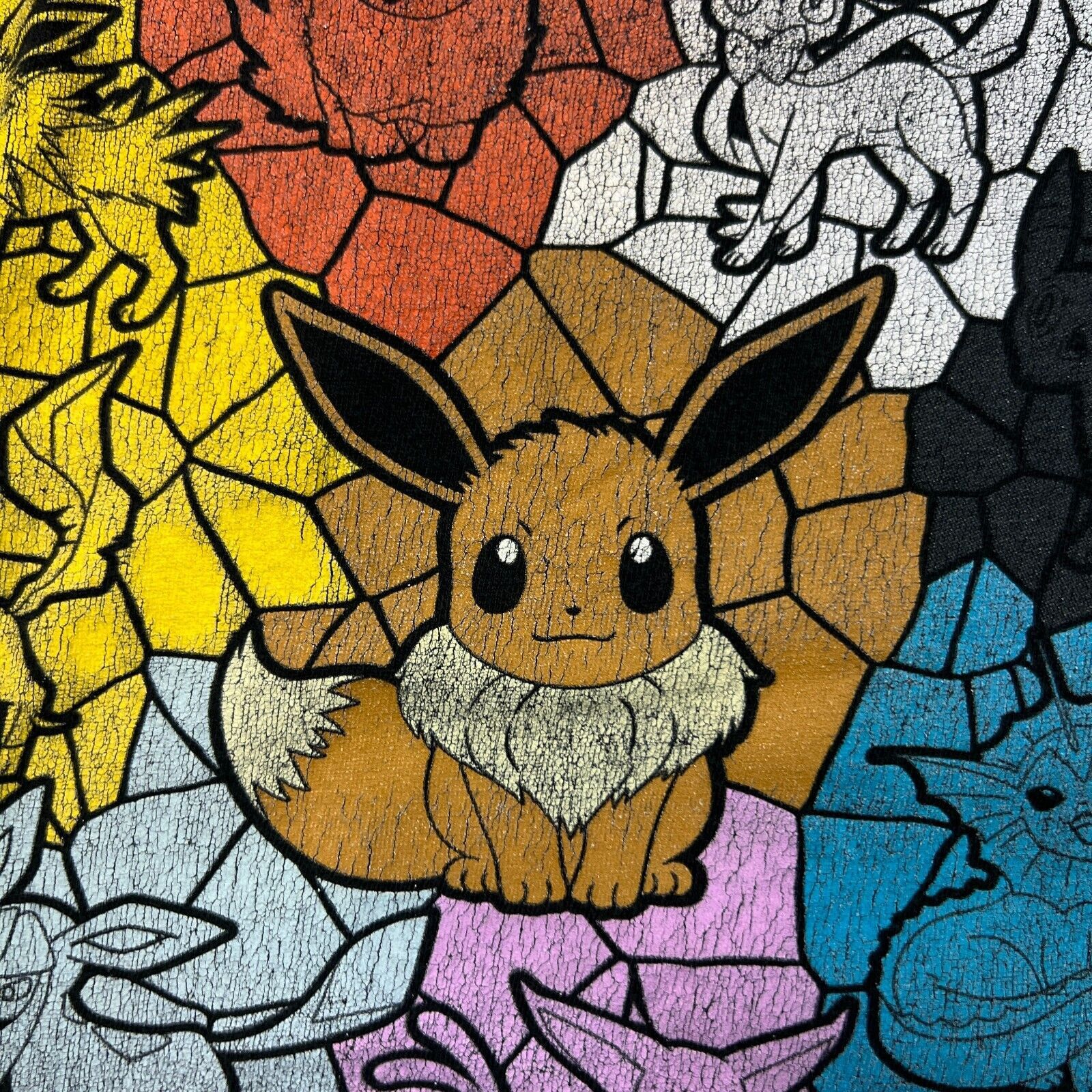 Anime × Pokemon × Vintage 2018 Pokemon T Shirt Eevee Evolutions Short Sleeve Anime Tee Size US M / EU 48-50 / 2 - 3 Thumbnail