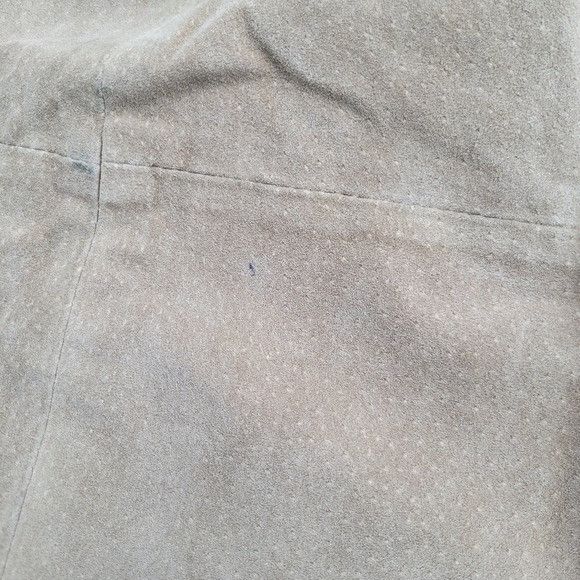 Vintage Vintage 90s y2k Bratz Tan Suede Leather High Waisted Midi Le Size 28" / US 6 / IT 42 - 3 Thumbnail