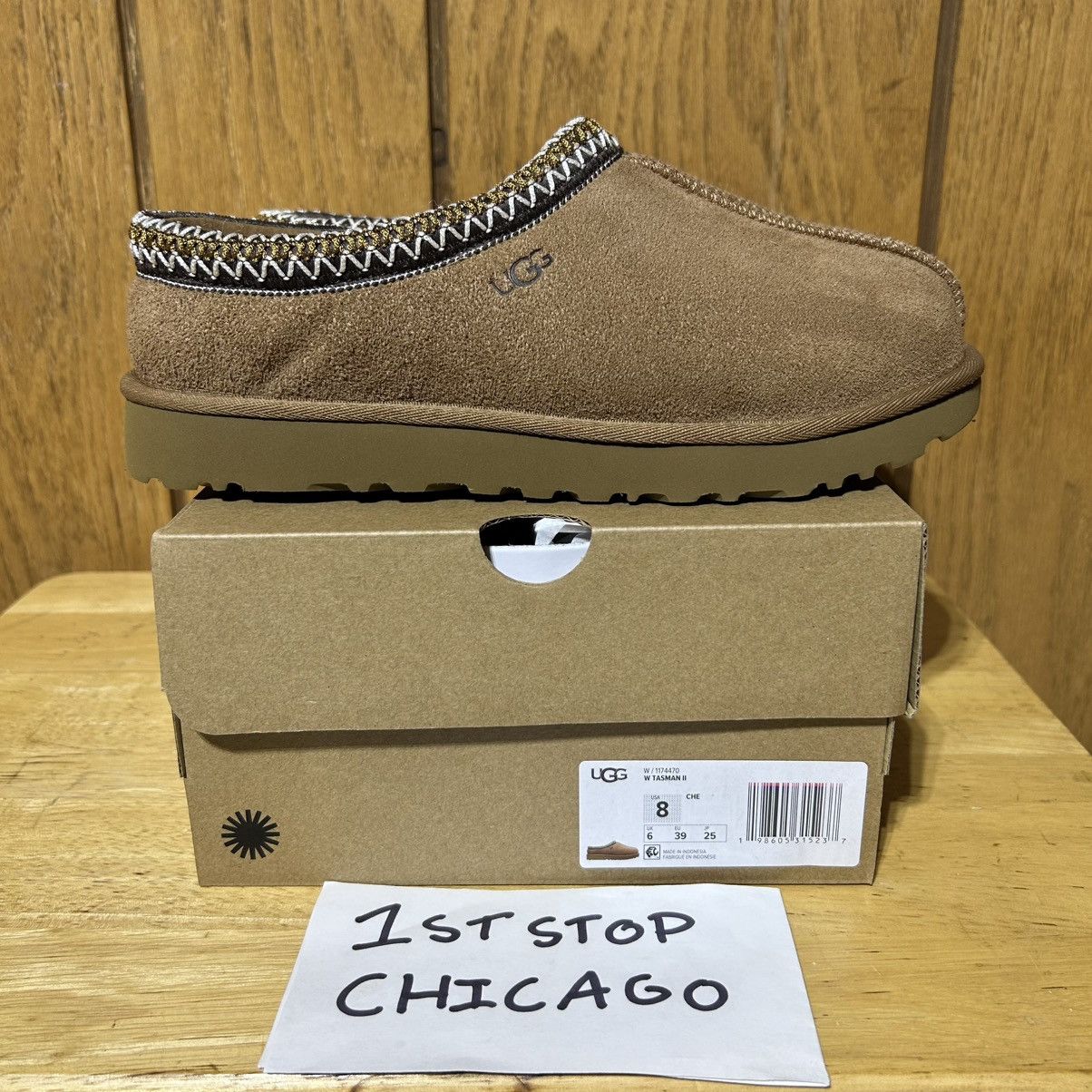Ugg UGG Tasman II Slippers Chestnut Shoes Suede Womens 8 NEW Size US 8 / IT 38 - 1 Thumbnail