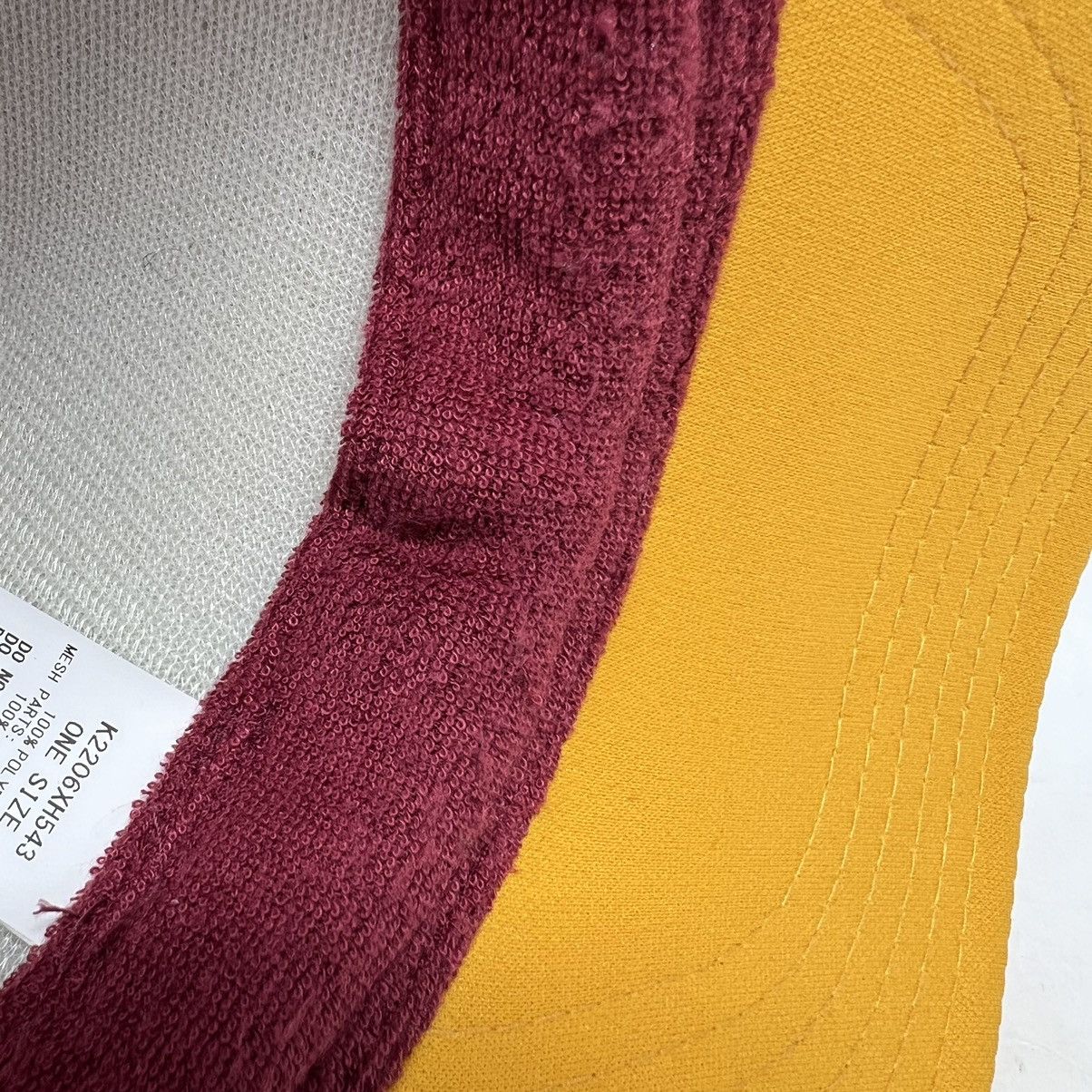Kapital Kountry Kapital Free Wheelie Trucker Hat Burgundy Gold Size ONE SIZE - 7 Thumbnail