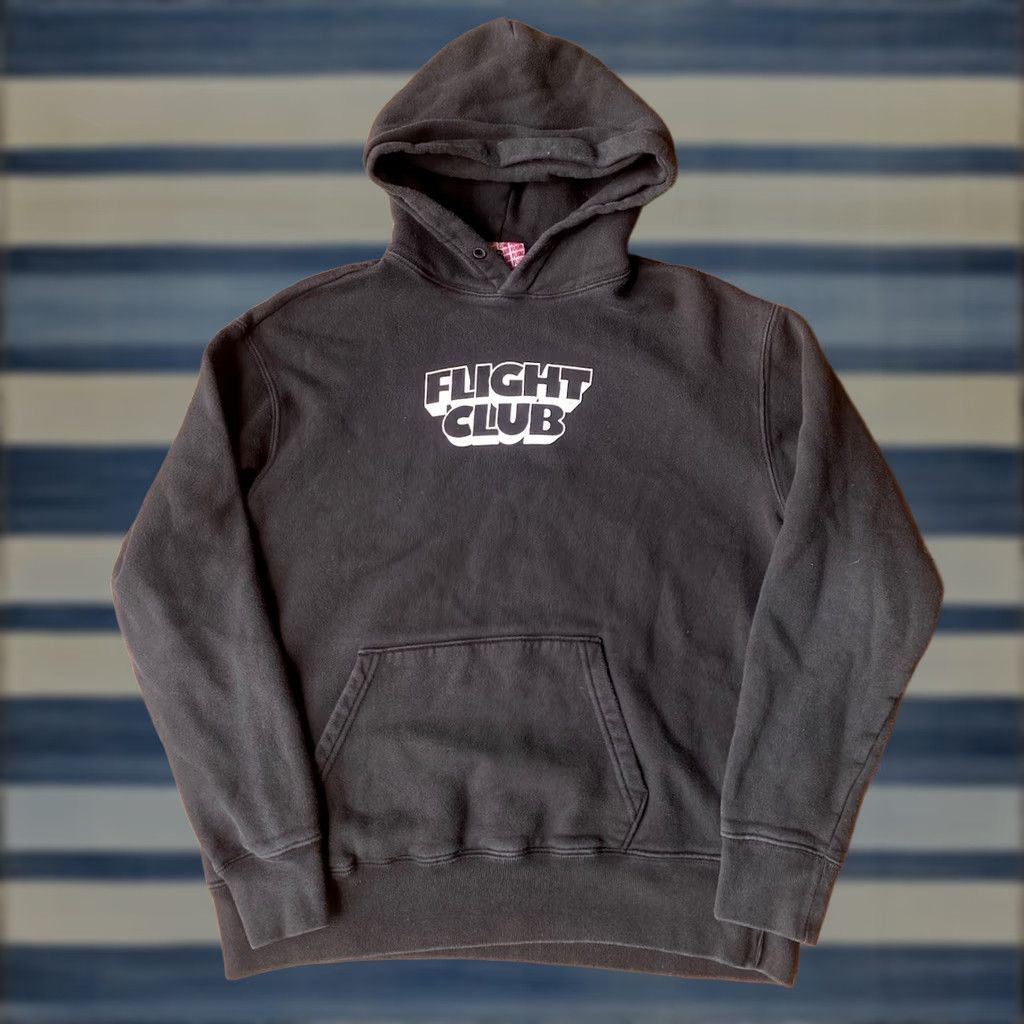 Vintage Flight Club New York Sneaker Merch Hoodie Sweatshirt Small Black Streetwear Mens Hoodie Size US S / EU 44-46 / 1 - 1 Thumbnail