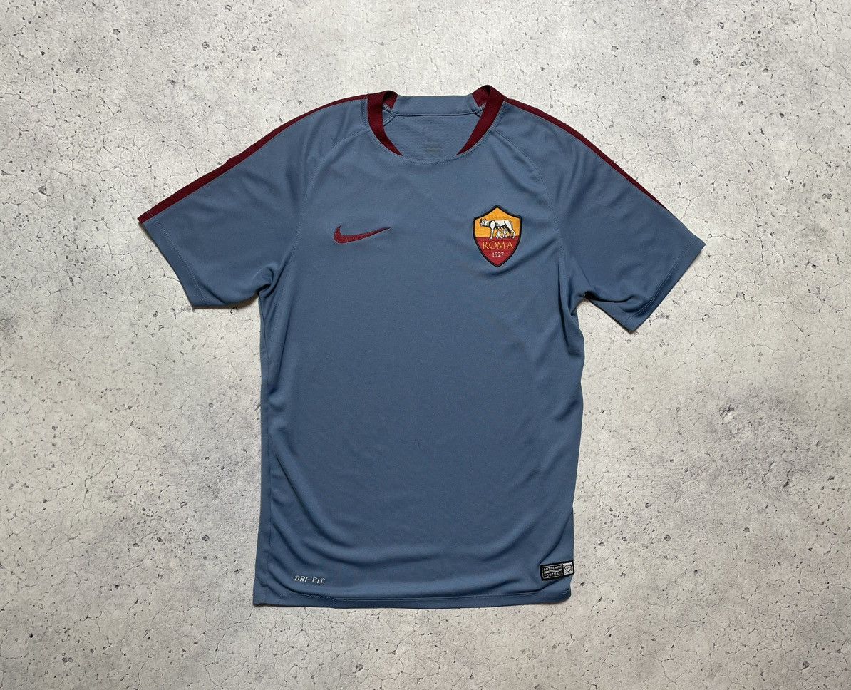 Nike × Vintage Vintage Nike Roma Football Training T-Shirt Size US S / EU 44-46 / 1 - 1 Thumbnail