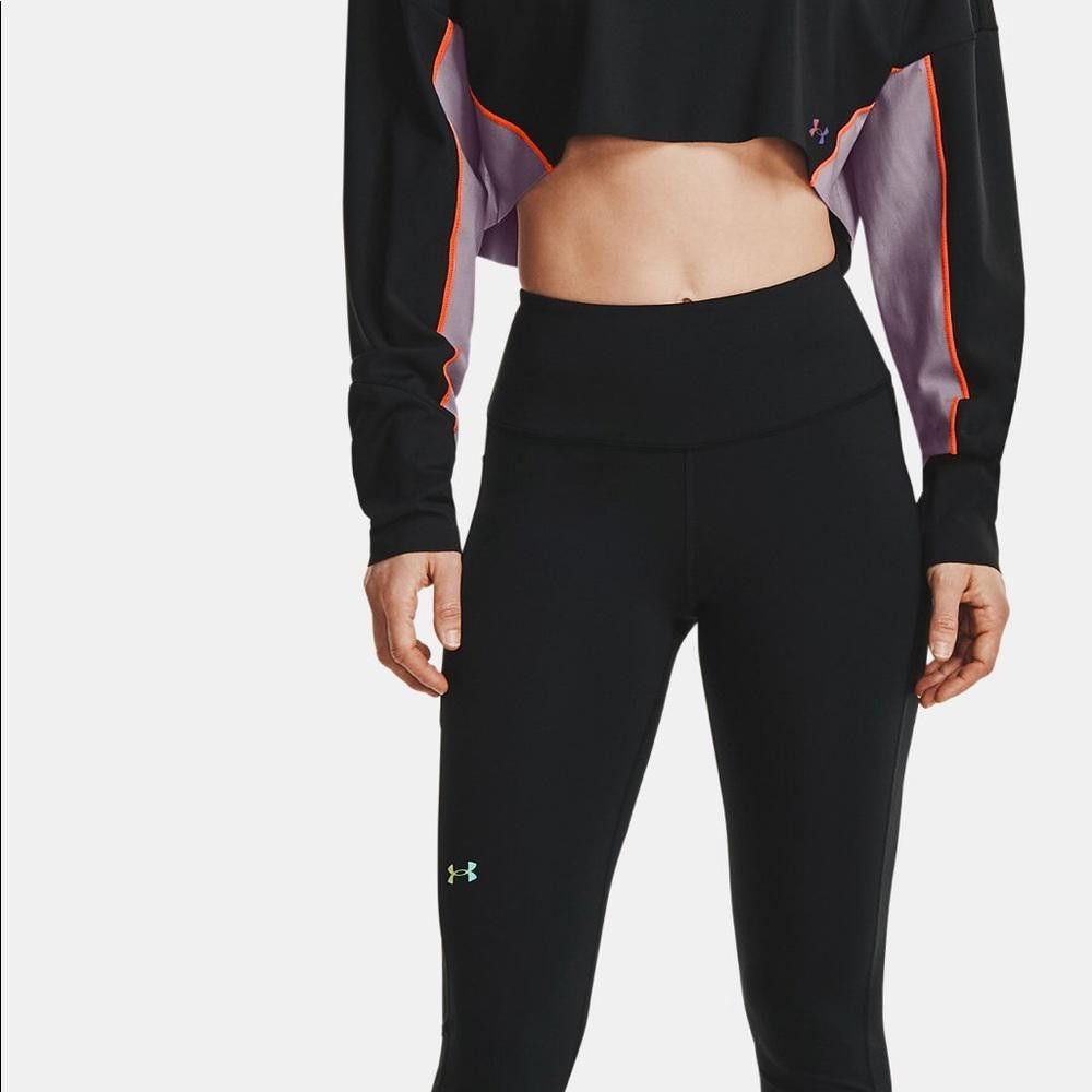 Under Armour Under Armour Black and Purple Rush Cropped Long Sleeve Size S / US 4 / IT 40 - 5 Thumbnail