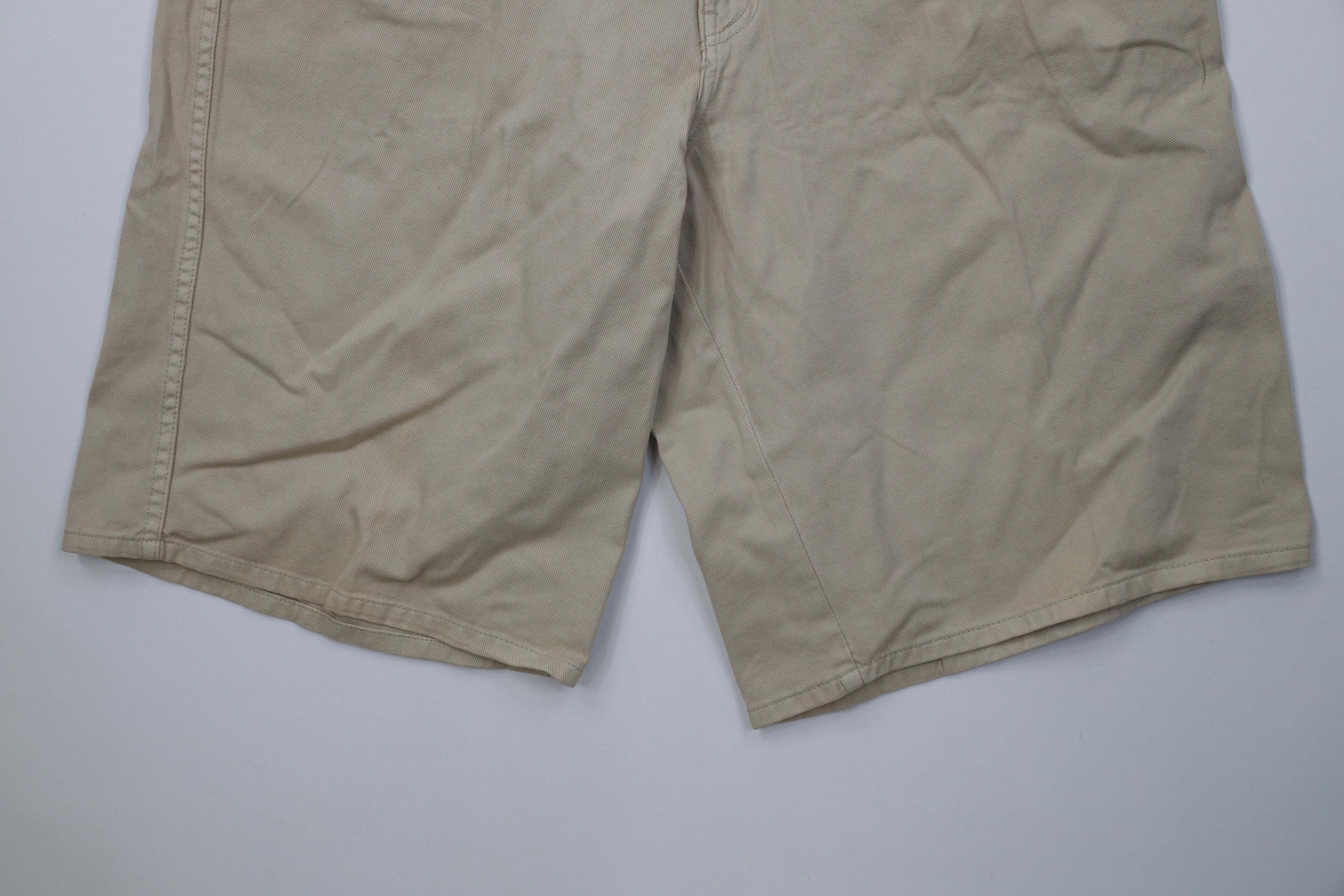 Vintage Deadstock Vintage 90s Paco Hip Hop Denim Jean Shorts Tan Size US 36 / EU 52 - 4 Thumbnail