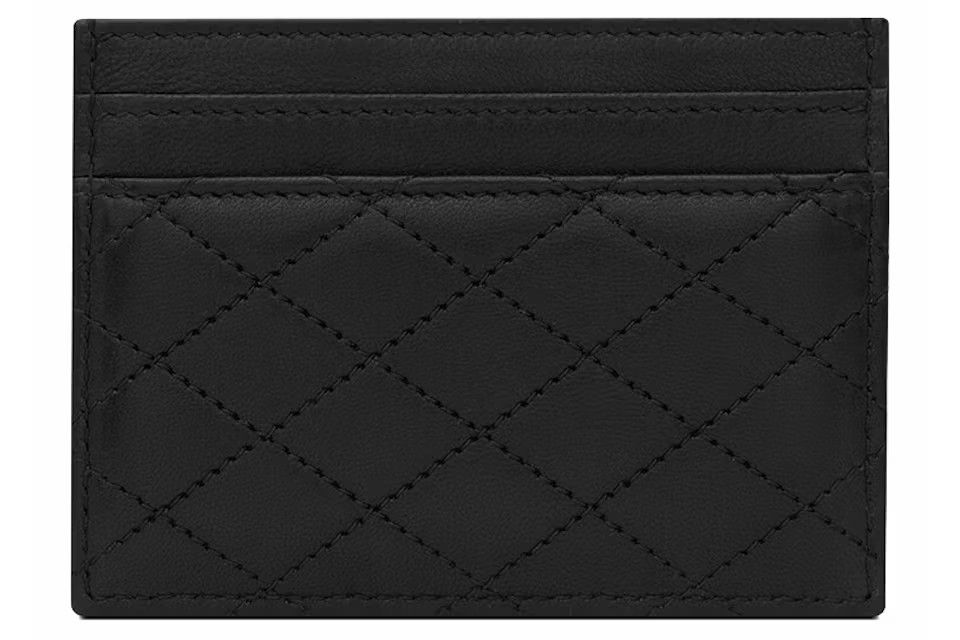 Saint Laurent Paris o1tp1o0125 Card Holder in Black Size ONE SIZE - 2 Thumbnail
