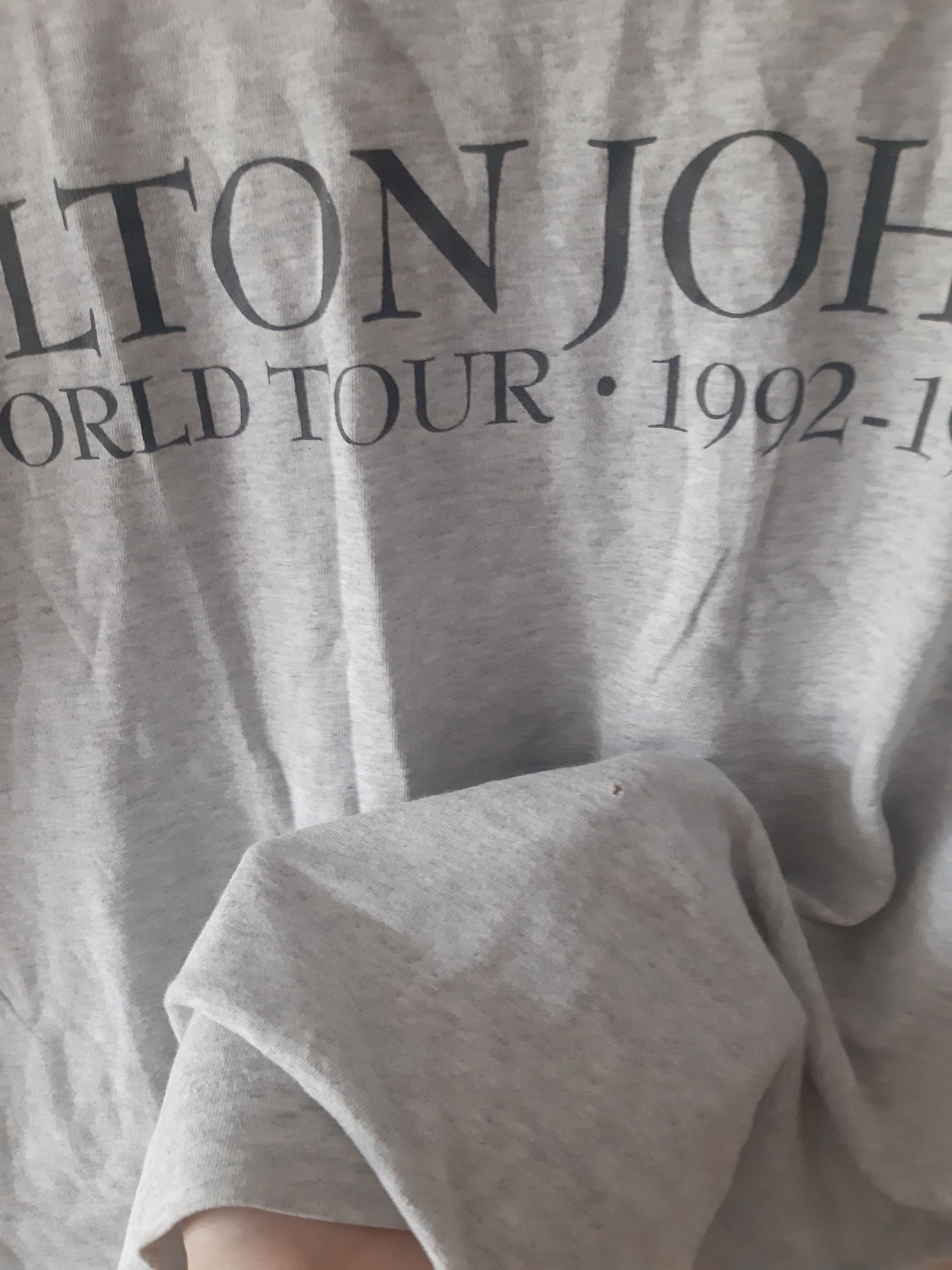 Vintage ELTON JOHN 1992-93 Concert Shirt Size US XL / EU 56 / 4 - 4 Thumbnail