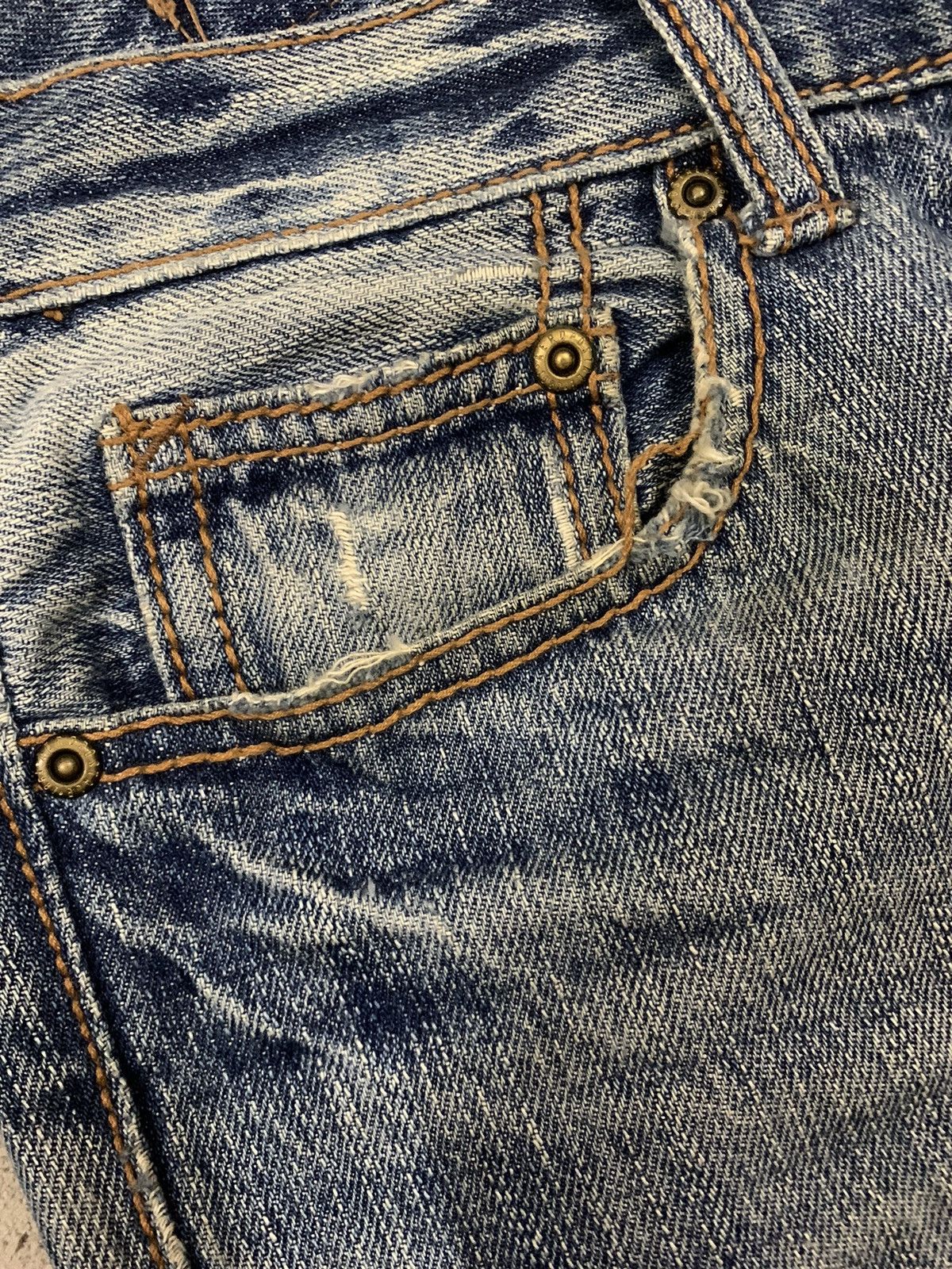Aeropostale Vintage Aeropostale Mud Wash Distressed Grunge Jeans Size US 30 / EU 46 - 5 Thumbnail