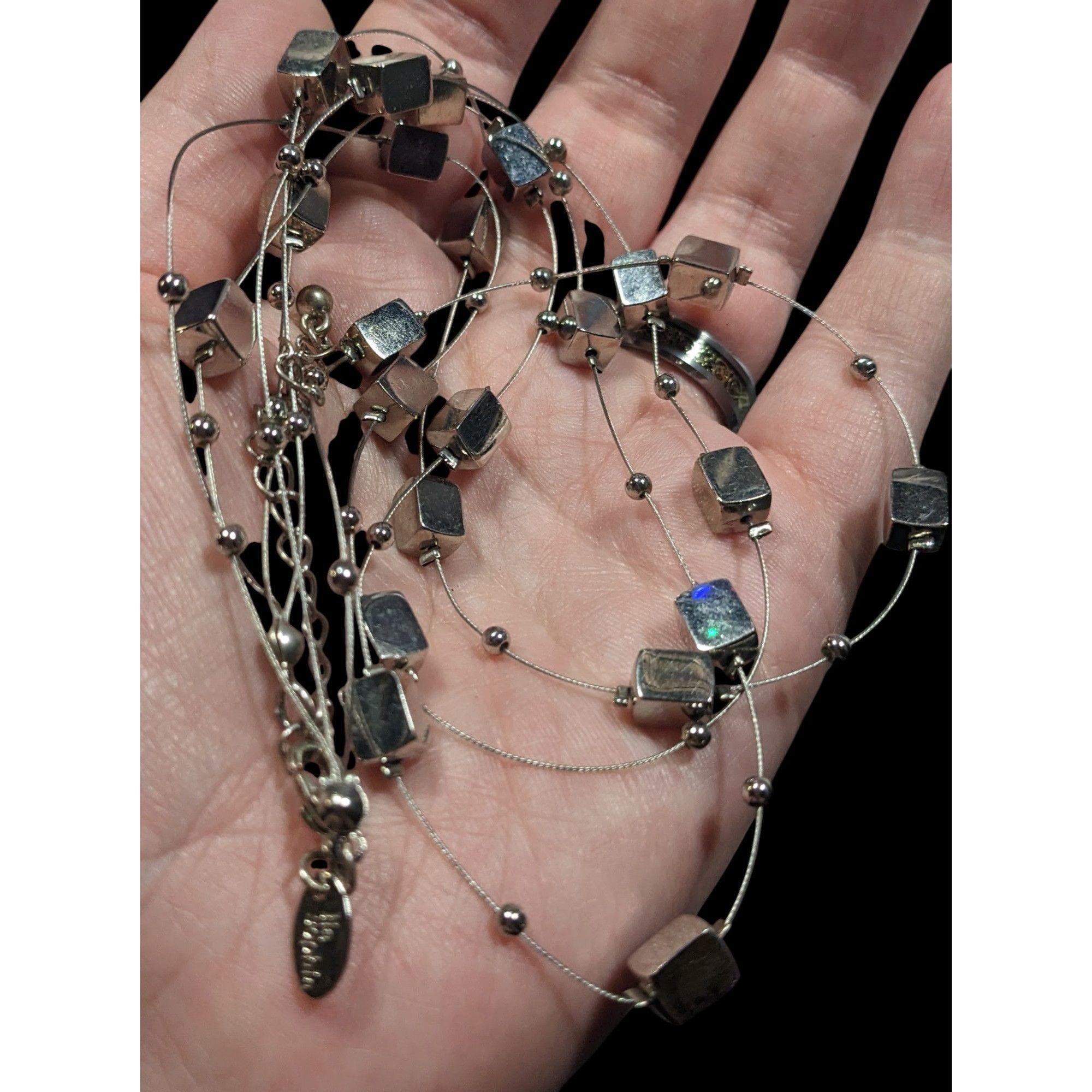 Other Lia Sophia "Mainstream" Floating Necklace With Silver Tone C Size ONE SIZE - 5 Thumbnail