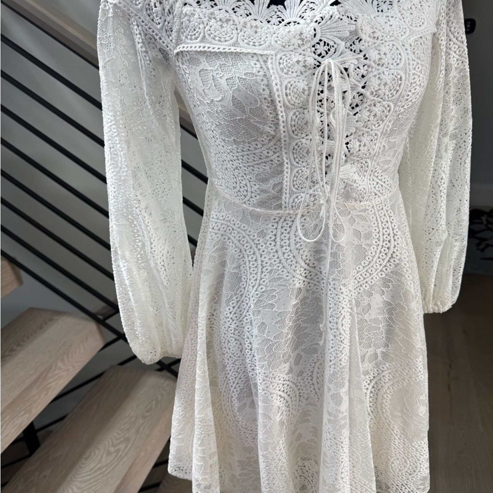 Other New Elegant White Lace Off-Shoulder Dress size S Size S / US 4 / IT 40 - 8 Thumbnail