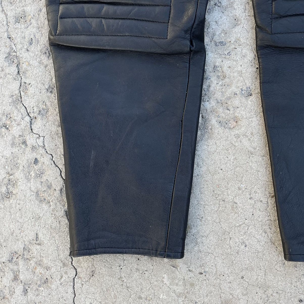 Vintage Vintage Moto Leather Pants 90s Y2K Style Japanese USA Size US 38 / EU 54 - 3 Thumbnail