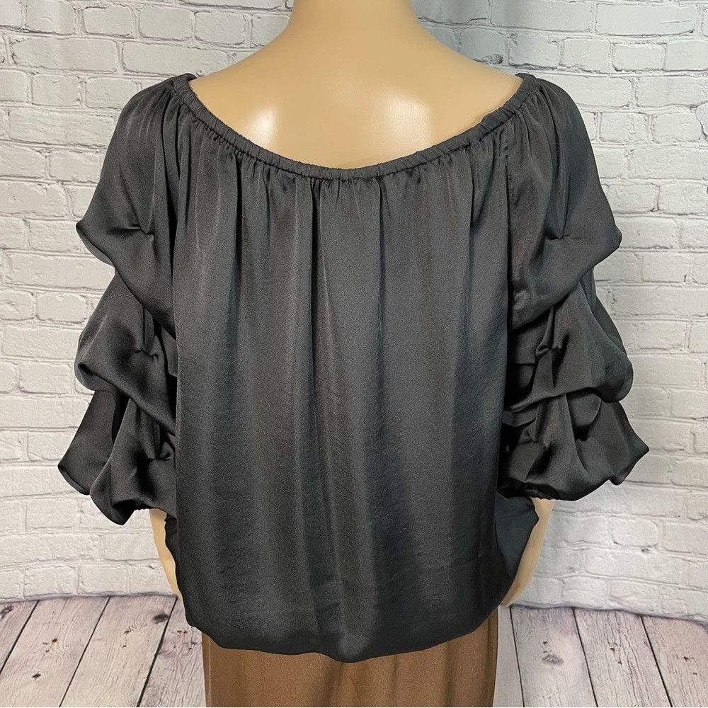 Vince Camuto NWT New $69 Vince Camuto Black Off The Shoulder Balloon Sle Size XS / US 0-2 / IT 36-38 - 5 Thumbnail