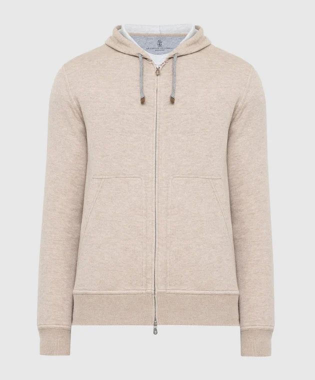image of Brunello Cucinelli O1W1Db10524 Sweatshirt In Beige, Men's (Size Large)