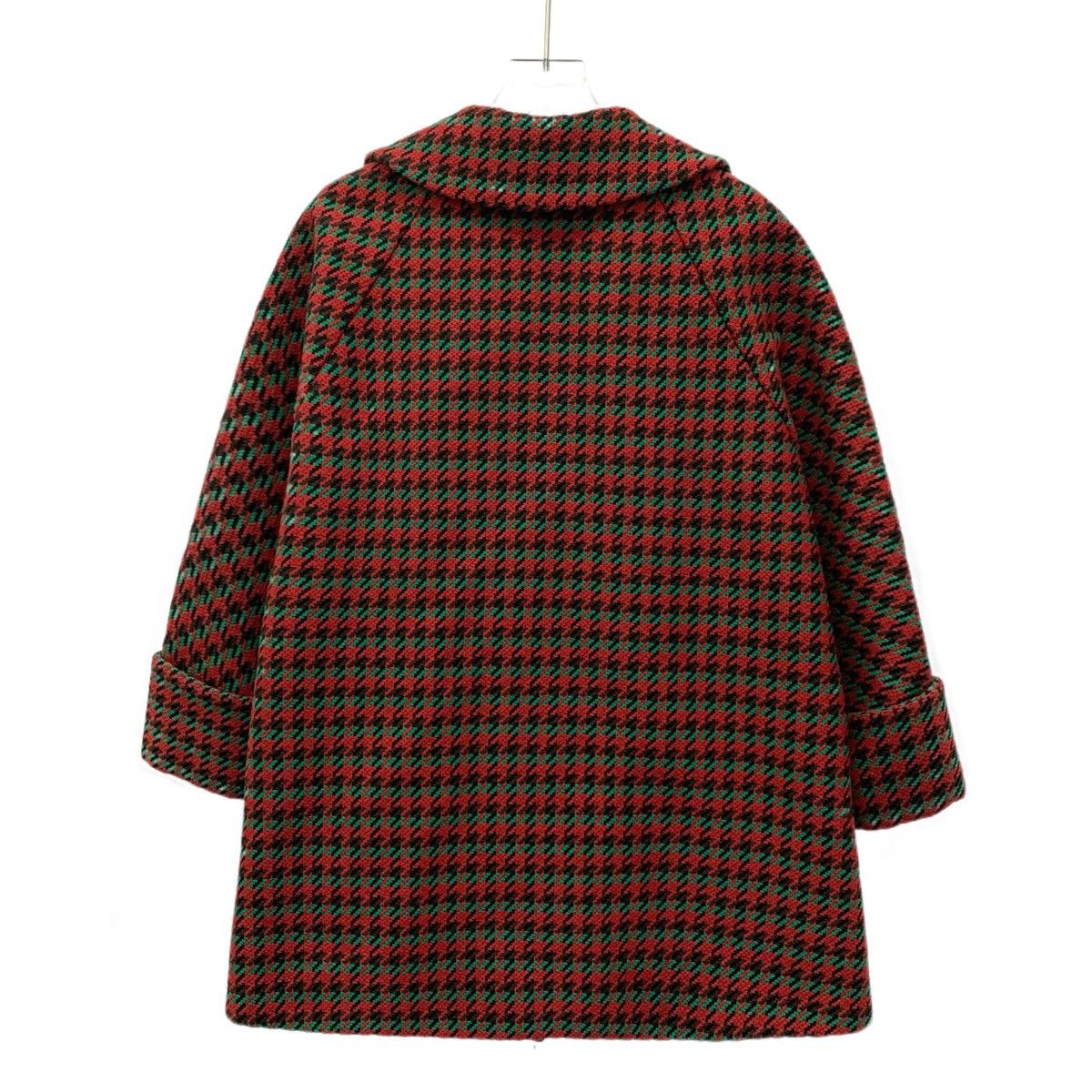 Gucci Gucci Red Chambray Wool Lapel Single Breasted Coat Size XS / US 0-2 / IT 36-38 - 2 Thumbnail