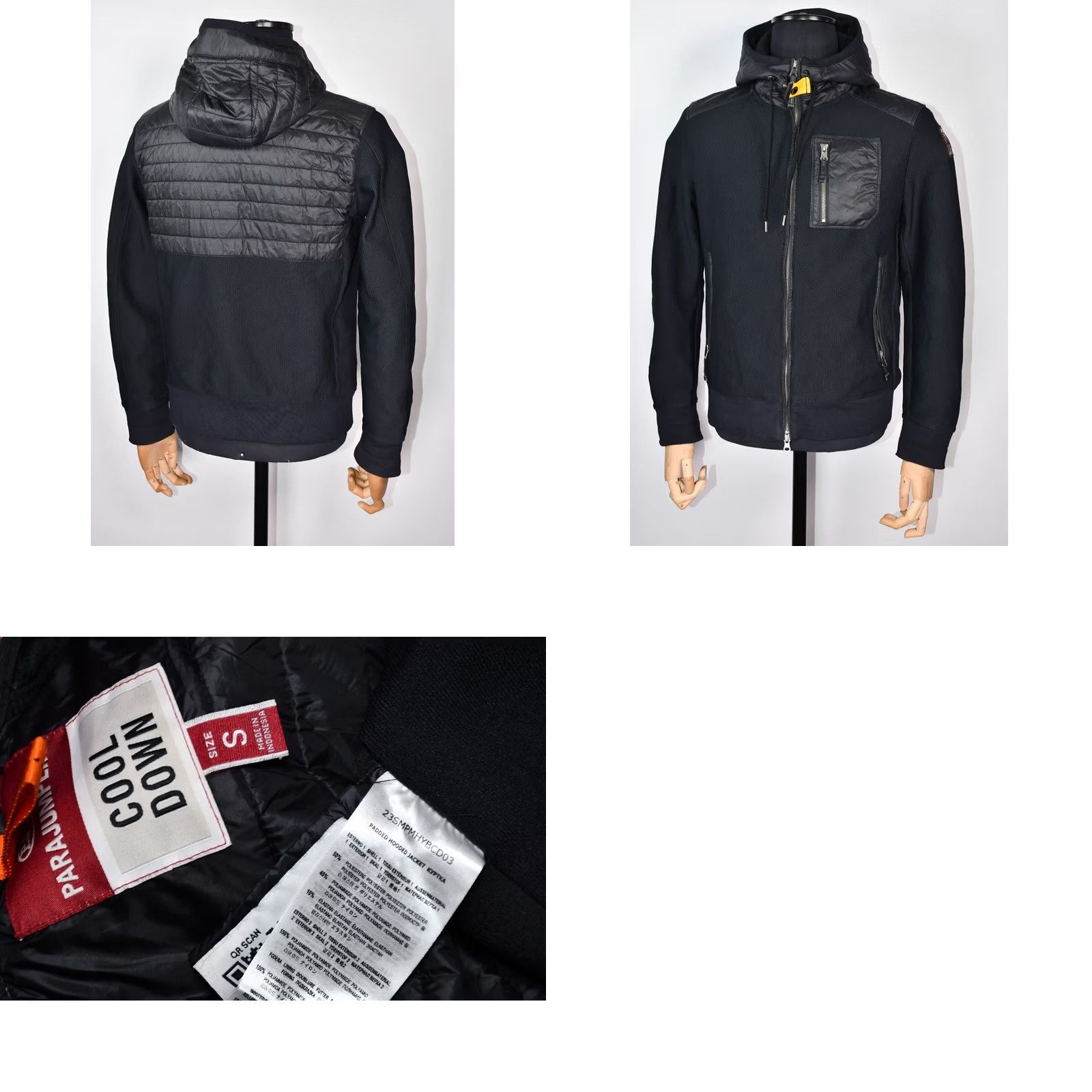 Parajumpers PARAJUMPERS Marcel PADDED HOODED JACKET COOL DOWN S Black Men Adult Small Jacket Size US S / EU 44-46 / 1 - 9 Thumbnail