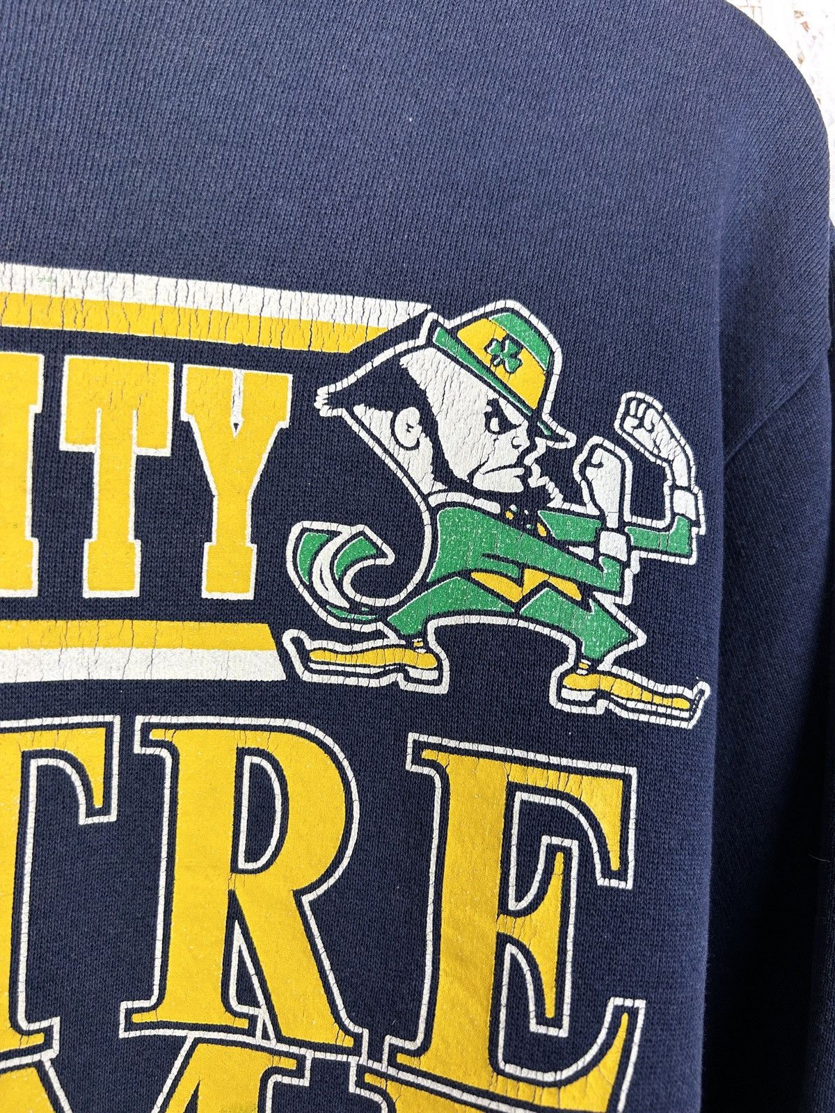 Vintage 90s Vintage 7 Logo University Notre Dame Sweatshirt Crewneck Size US S / EU 44-46 / 1 - 3 Thumbnail