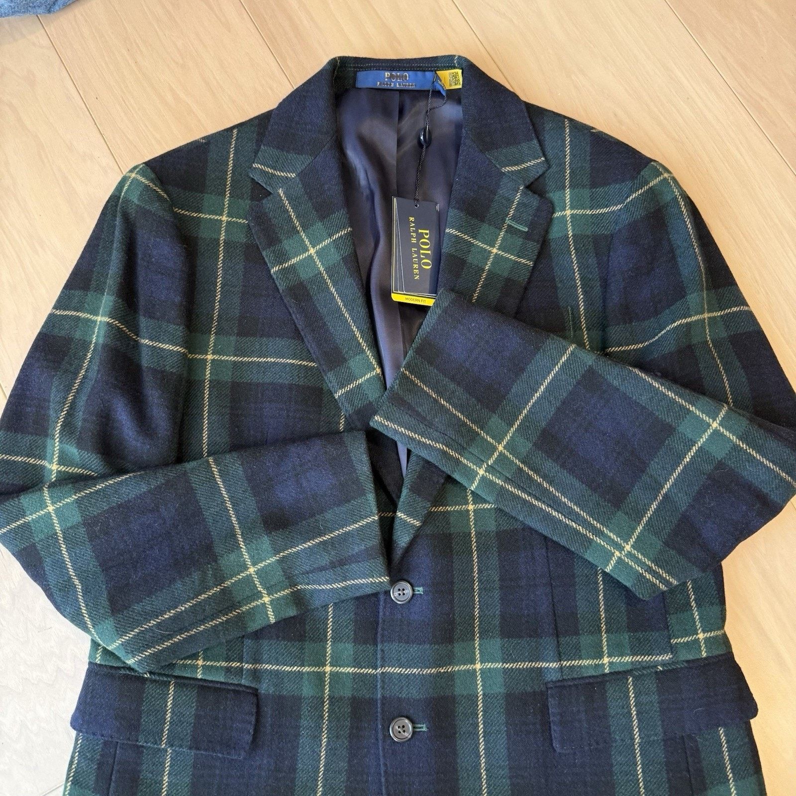Polo Ralph Lauren Polo Ralph Lauren Blazer 40R Multicolor Tartan Plaid Wool Size 40R - 6 Thumbnail